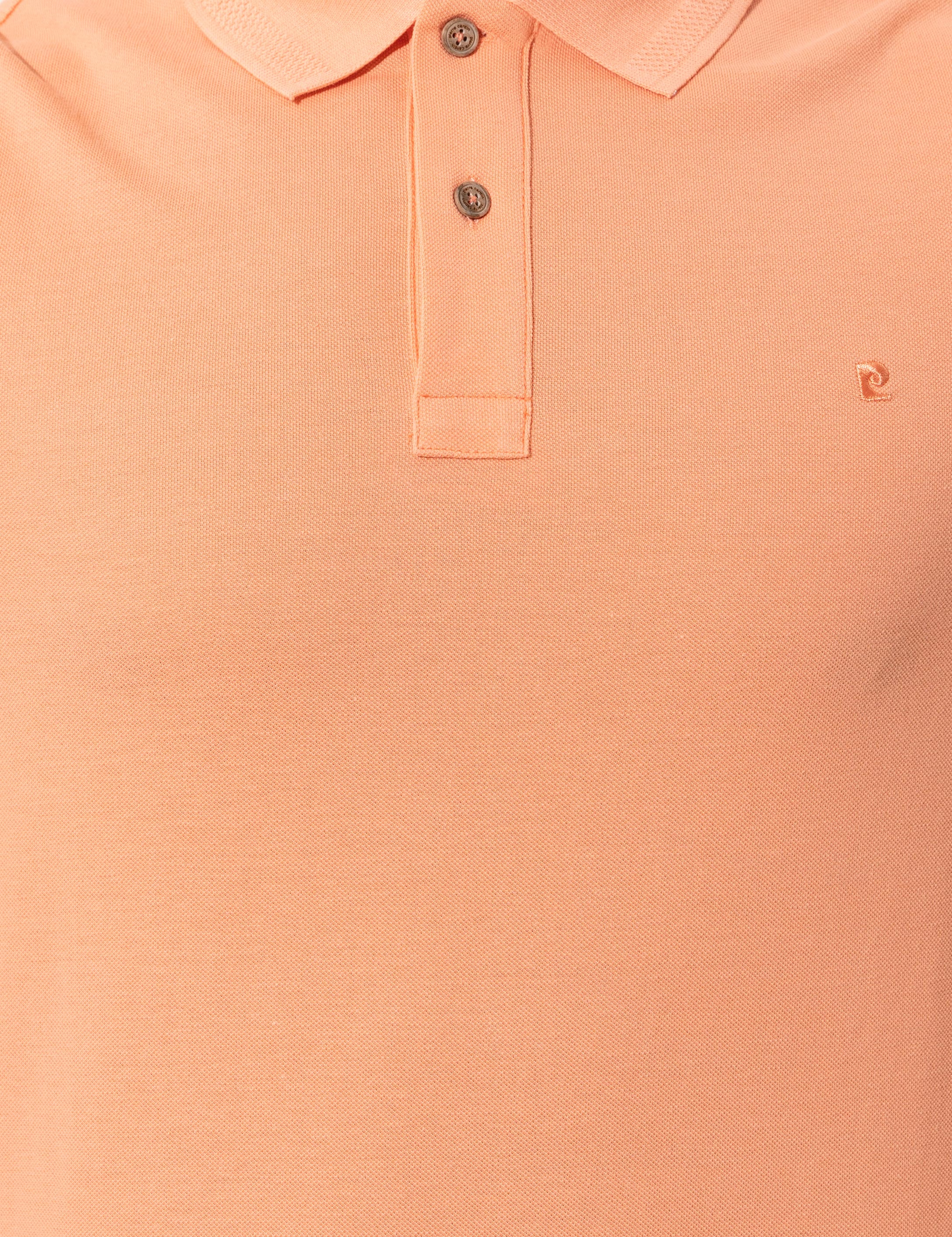 Açık Somon Slim Fit %100 Pamuk Düğmeli Polo Yaka Basic Tişört - Image 6