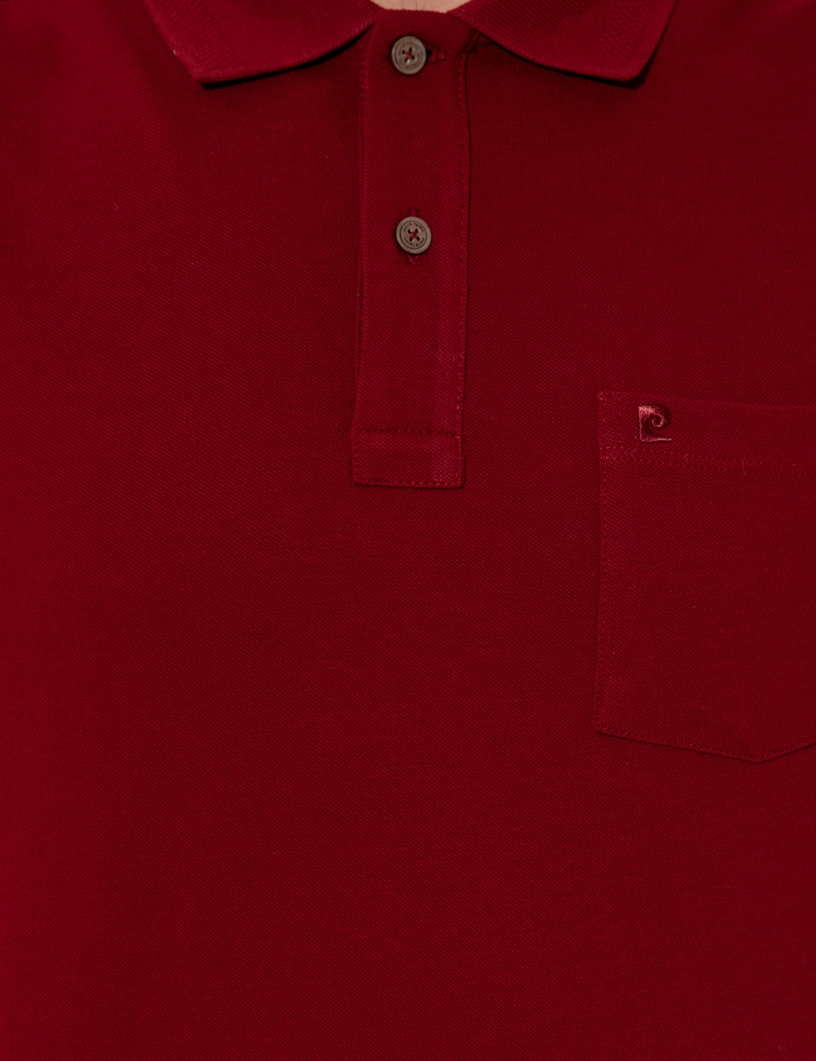 Bordo Regular Fit Polo Yaka Basic Tişört