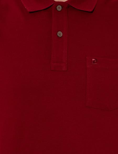 Bordo Regular Fit Polo Yaka Basic Tişört - 50250209071