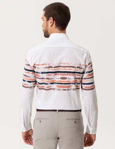 Somon Slim Fit Uzun Kollu Gömlek