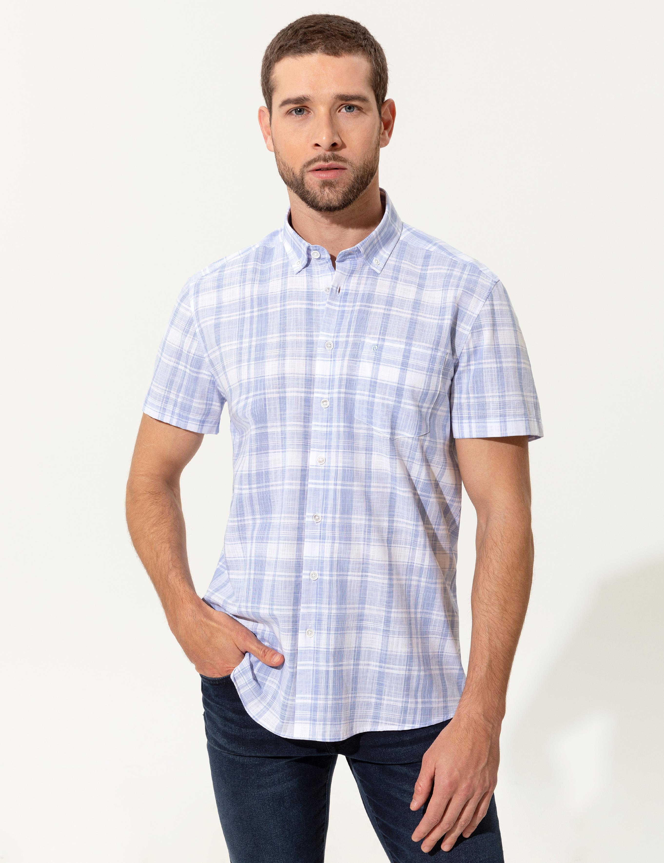 Açık Mavi Regular Fit Kısa Kollu Gömlek