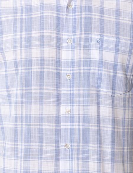 Açık Mavi Regular Fit Kısa Kollu Gömlek - 50251475007