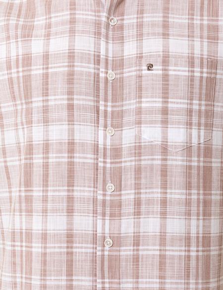 Bej Regular Fit Kısa Kollu Gömlek - 50251475017