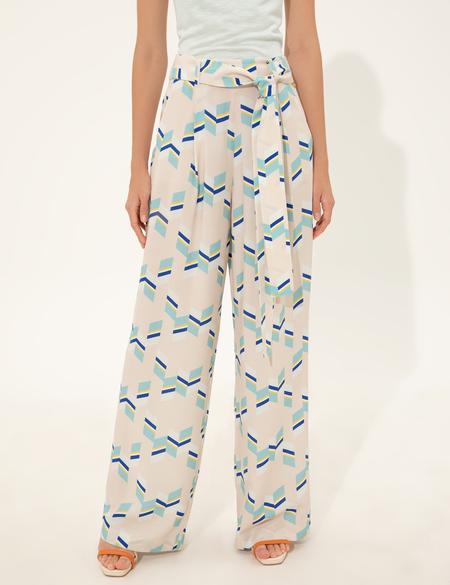 Mint Loose Fit Kanvas Pantolon - 50247695003