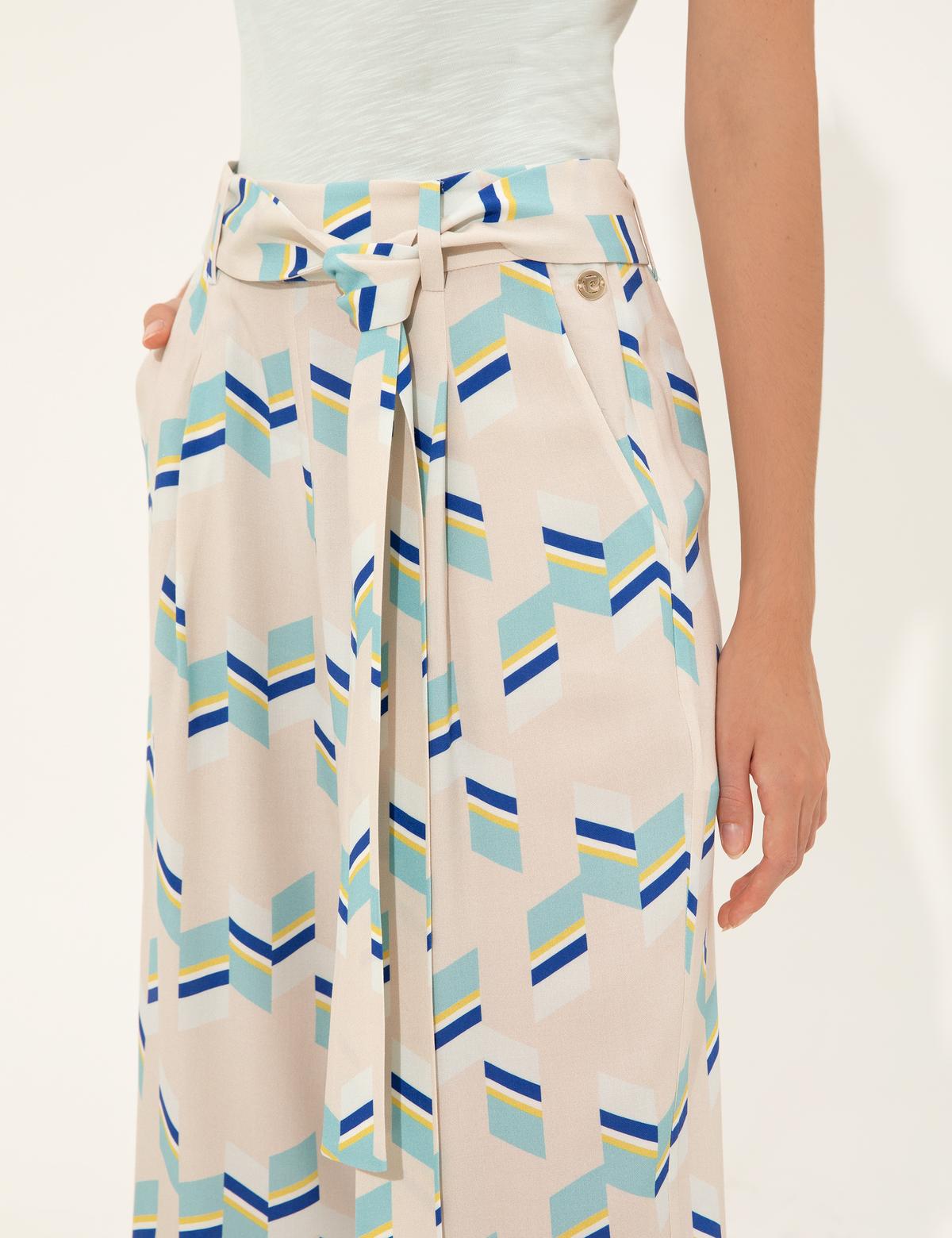 Mint Loose Fit Kanvas Pantolon - 50247695003