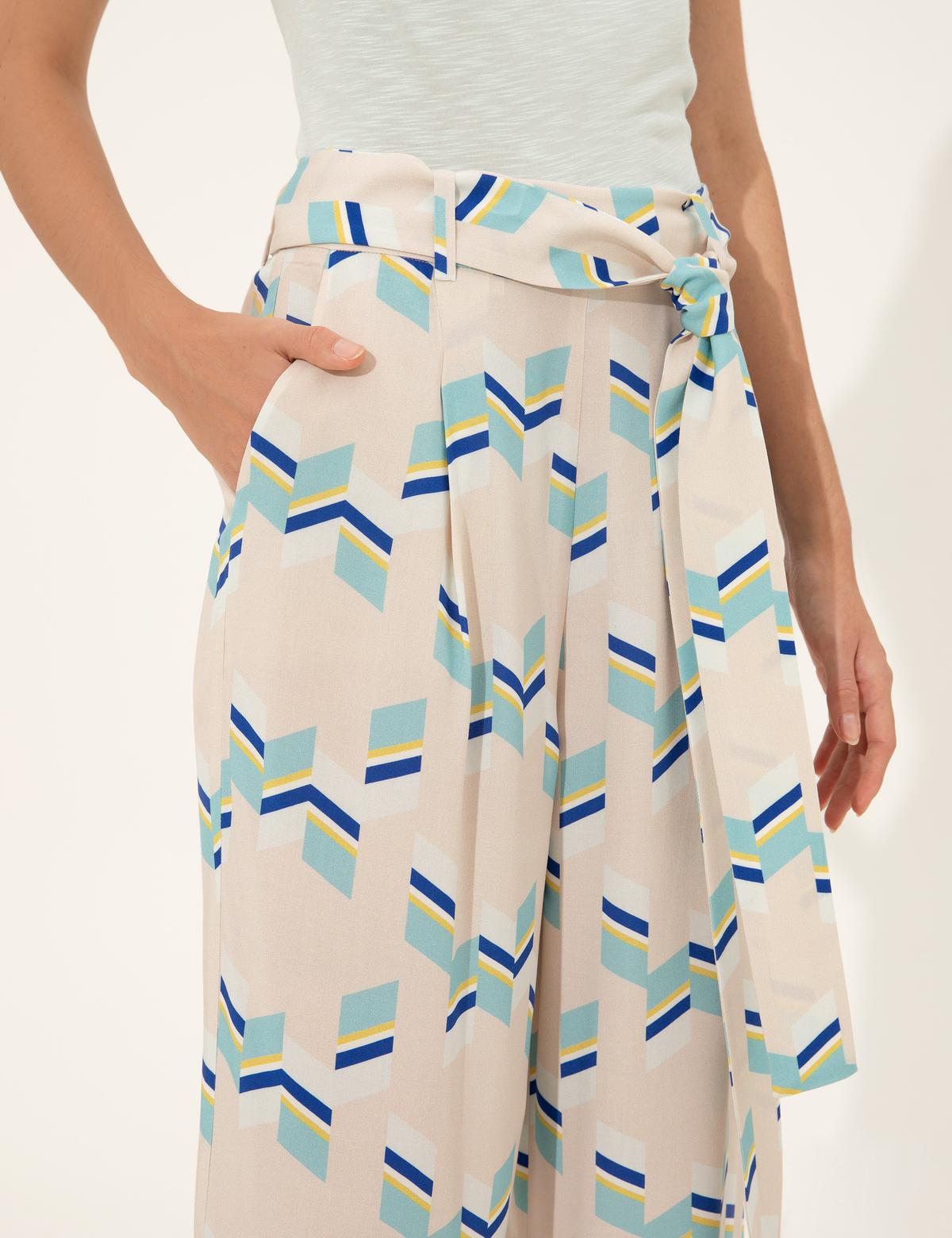 Mint Loose Fit Kanvas Pantolon - 50247695003