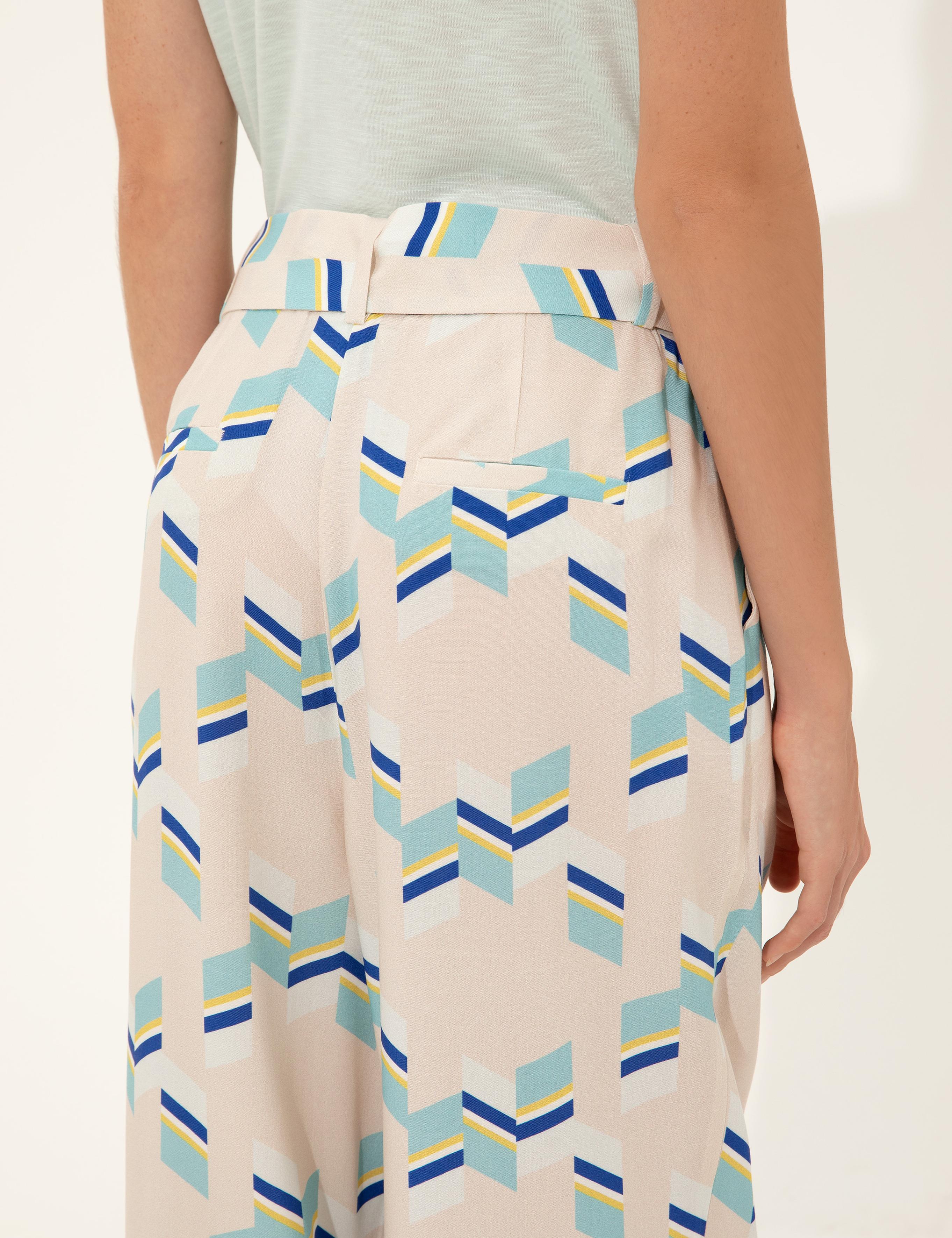 Mint Loose Fit Kanvas Pantolon