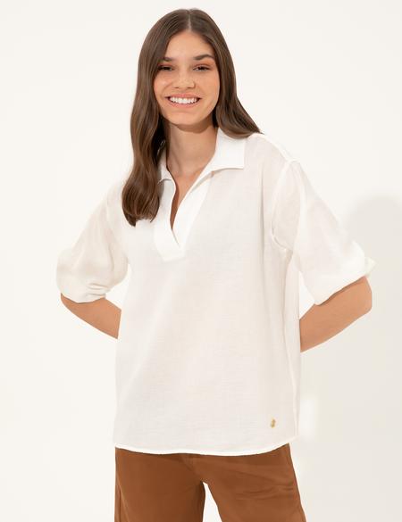 Bej Comfort Fit Bluz - 50252479001