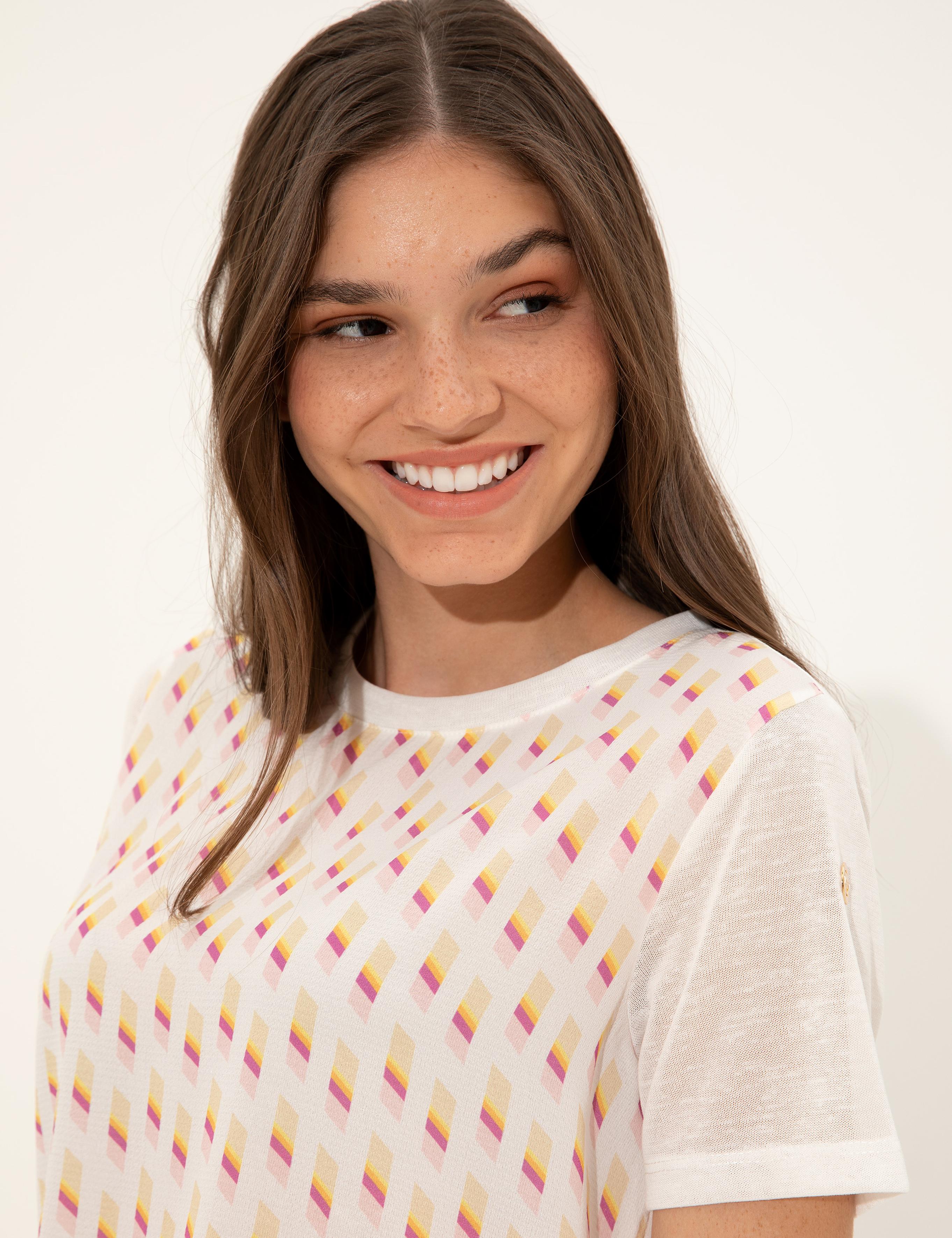 Fuşya Regular Fit Tişört