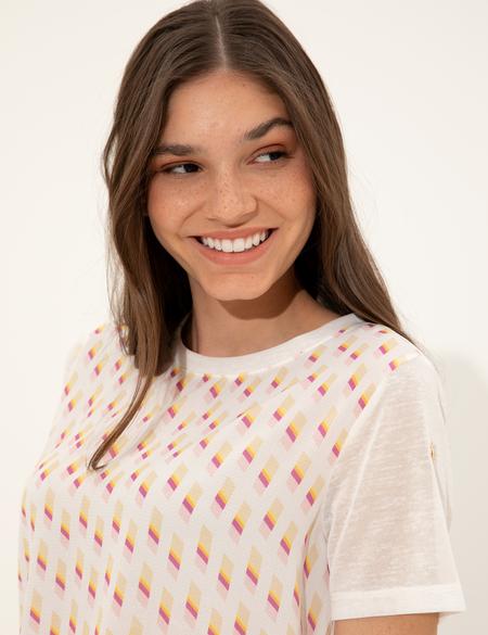 Fuşya Regular Fit Tişört - 50246291006