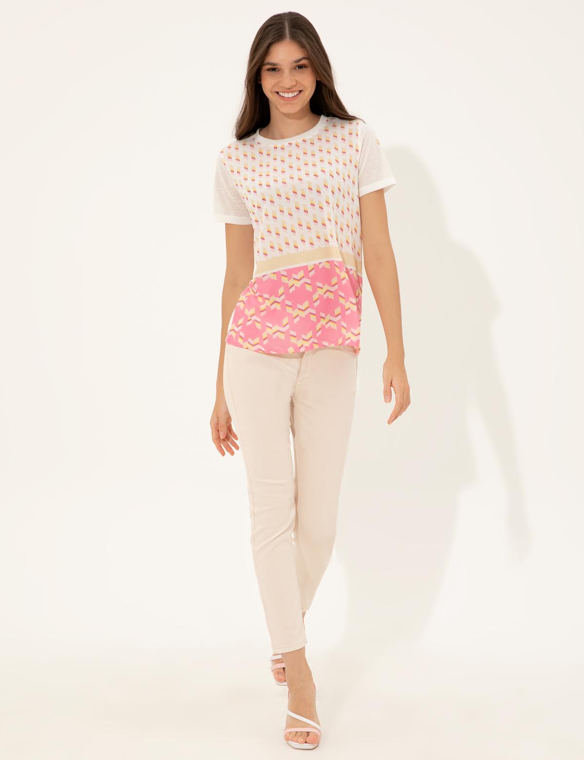 Fuşya Regular Fit Tişört - 50246291006