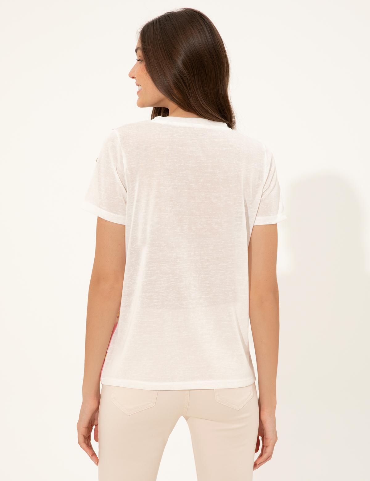 Fuşya Regular Fit Tişört - 50246291006