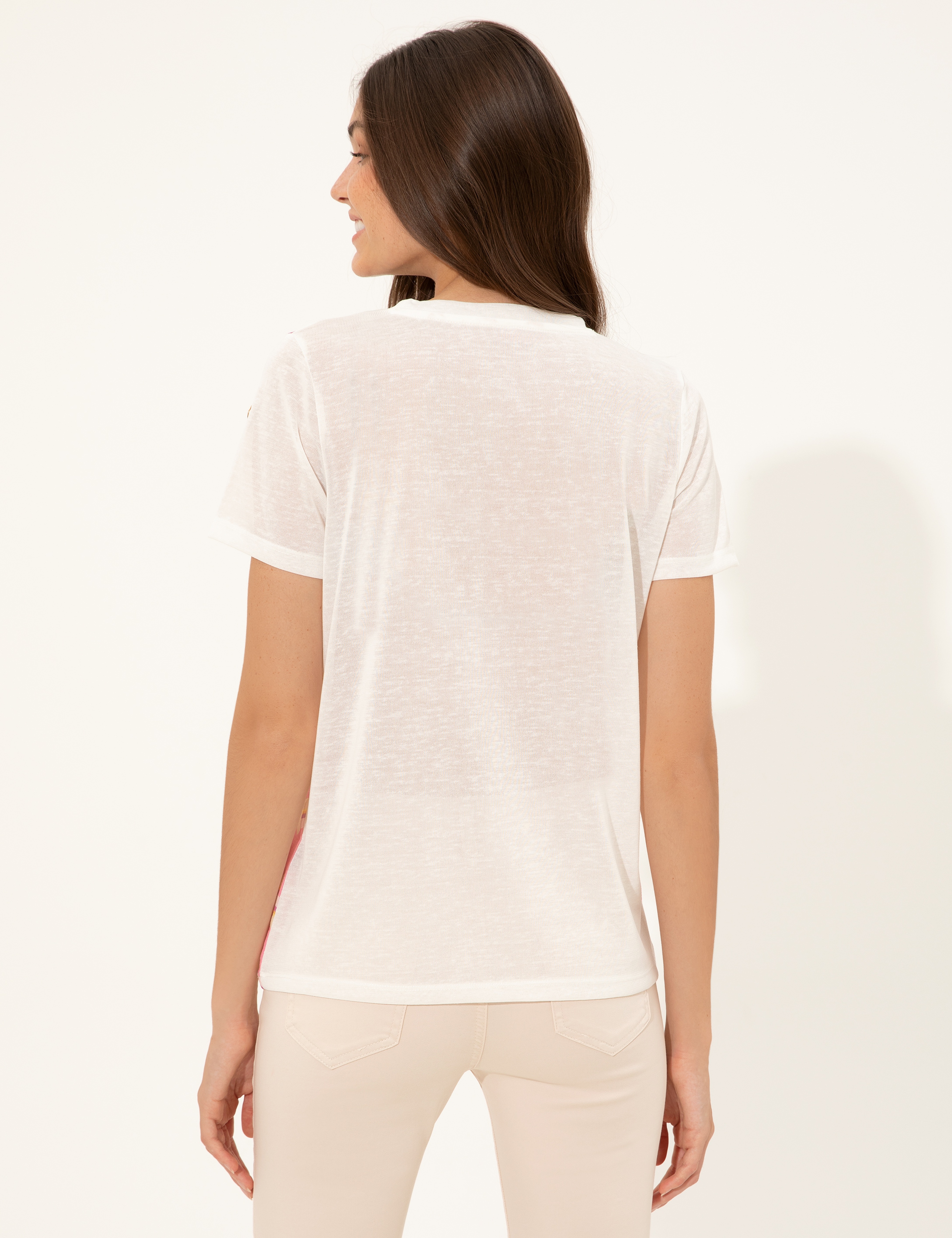 Fuşya Regular Fit Tişört