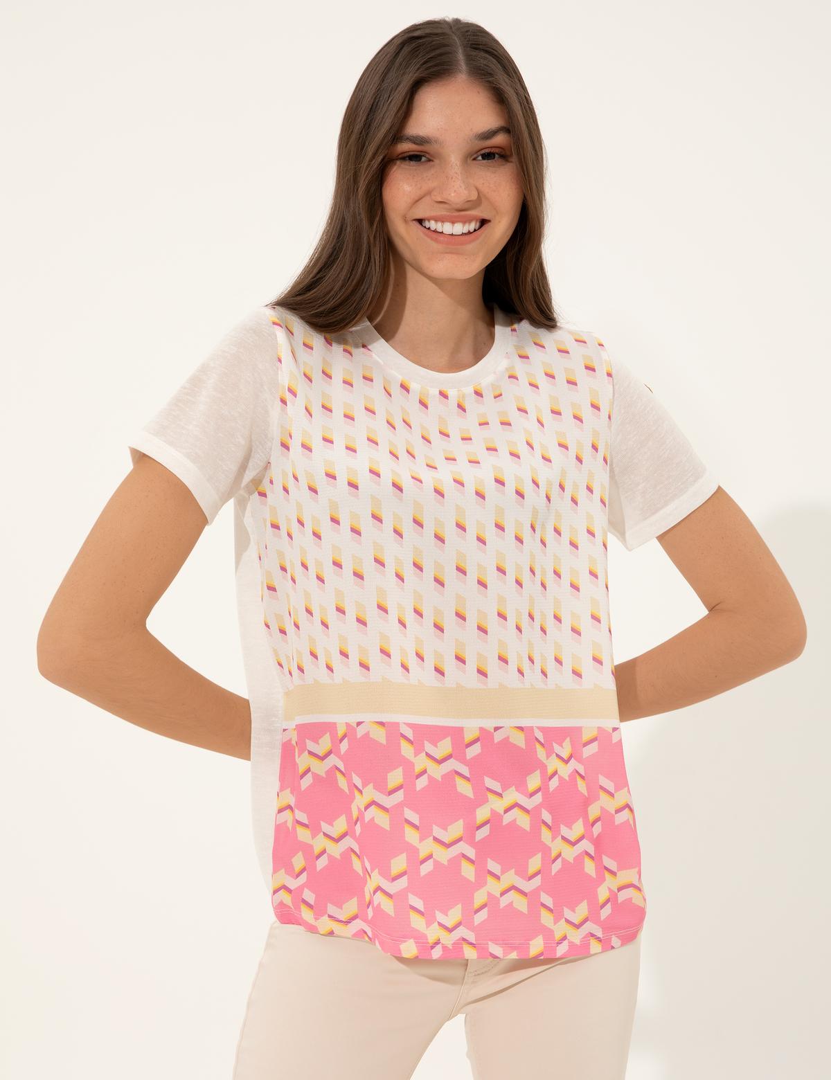 Fuşya Regular Fit Tişört - 50246291006