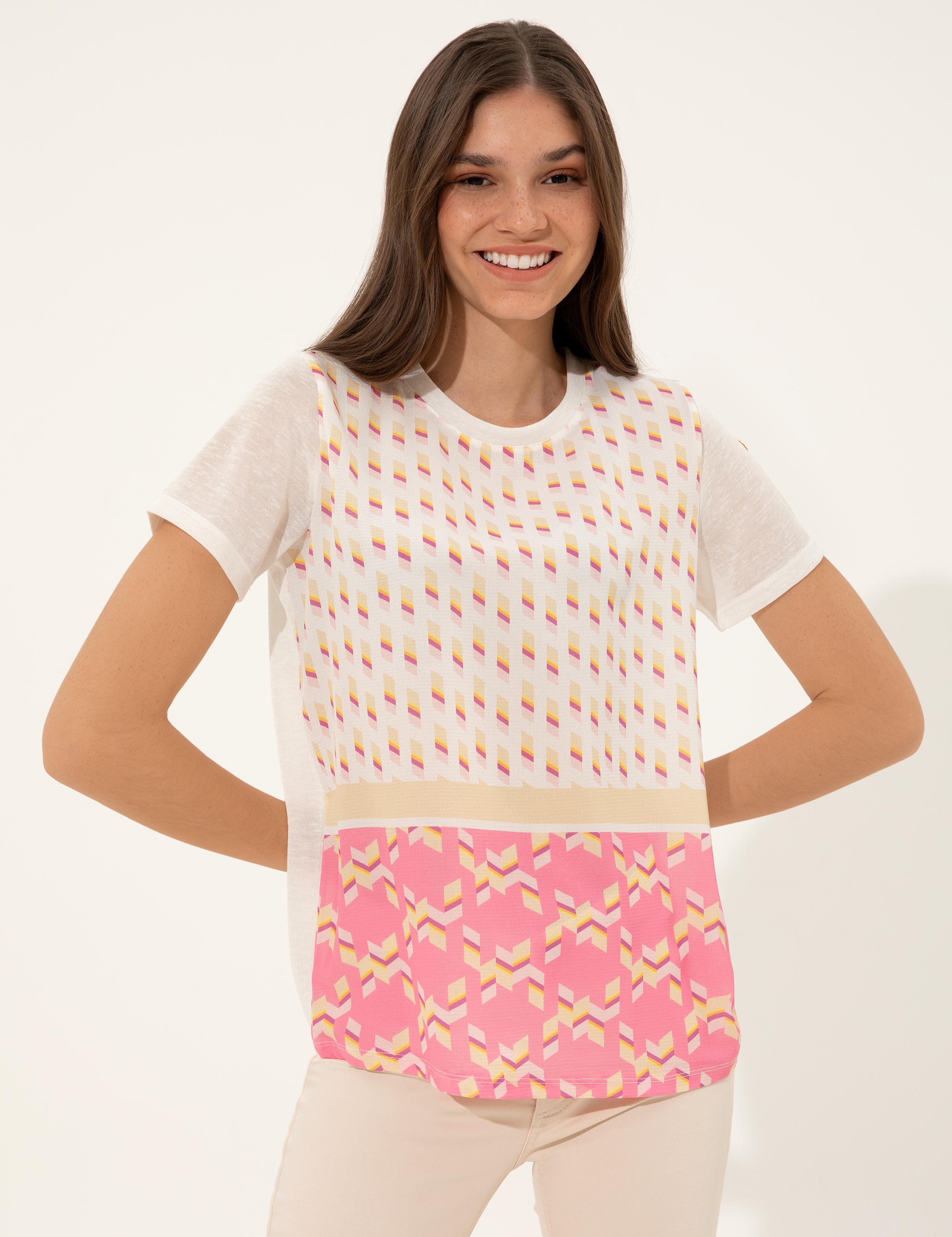 Fuşya Regular Fit Tişört