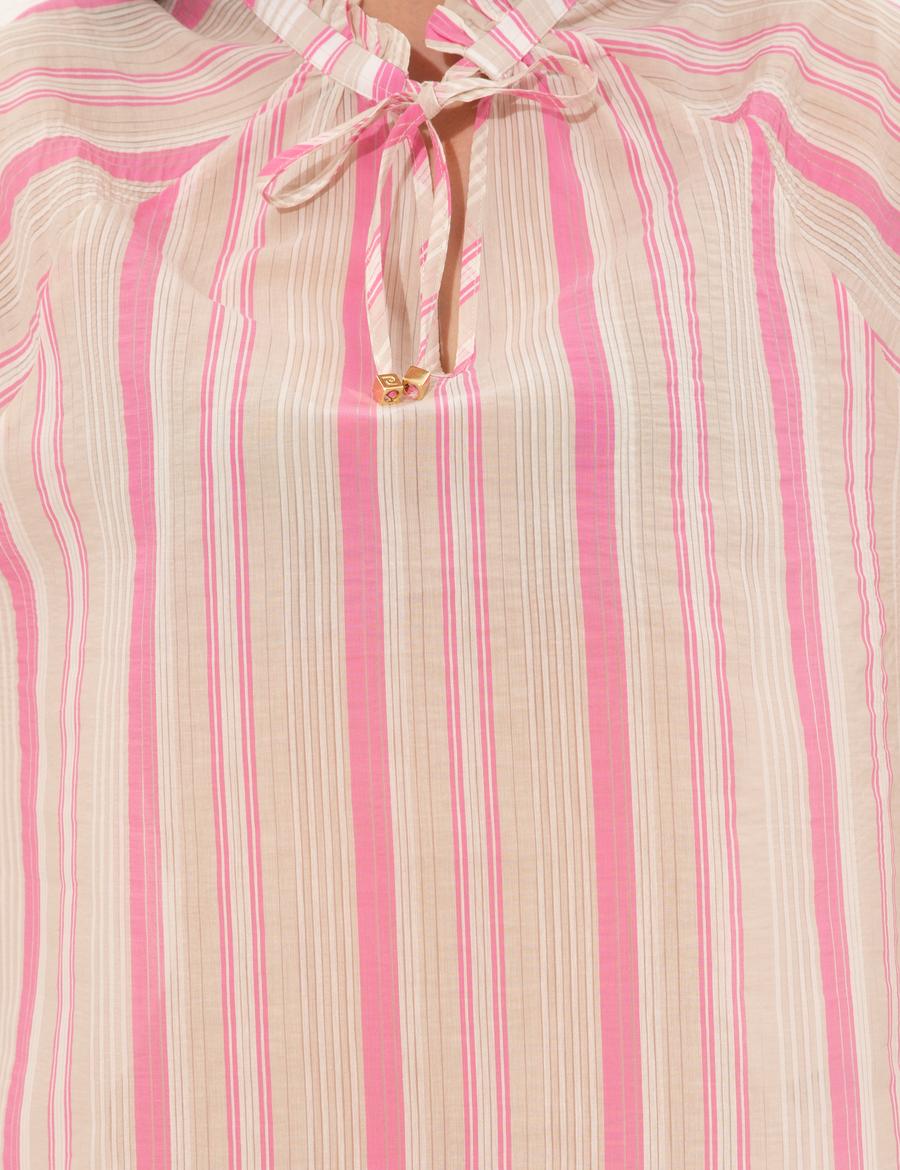 Fuşya Regular Fit Bluz