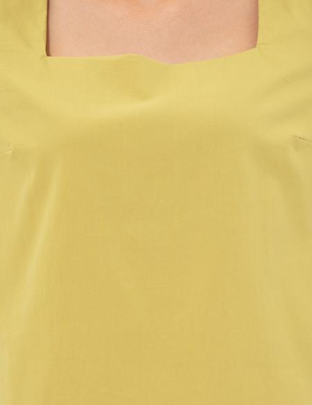 Yeşil Balon Kol Bluz - 50247277006