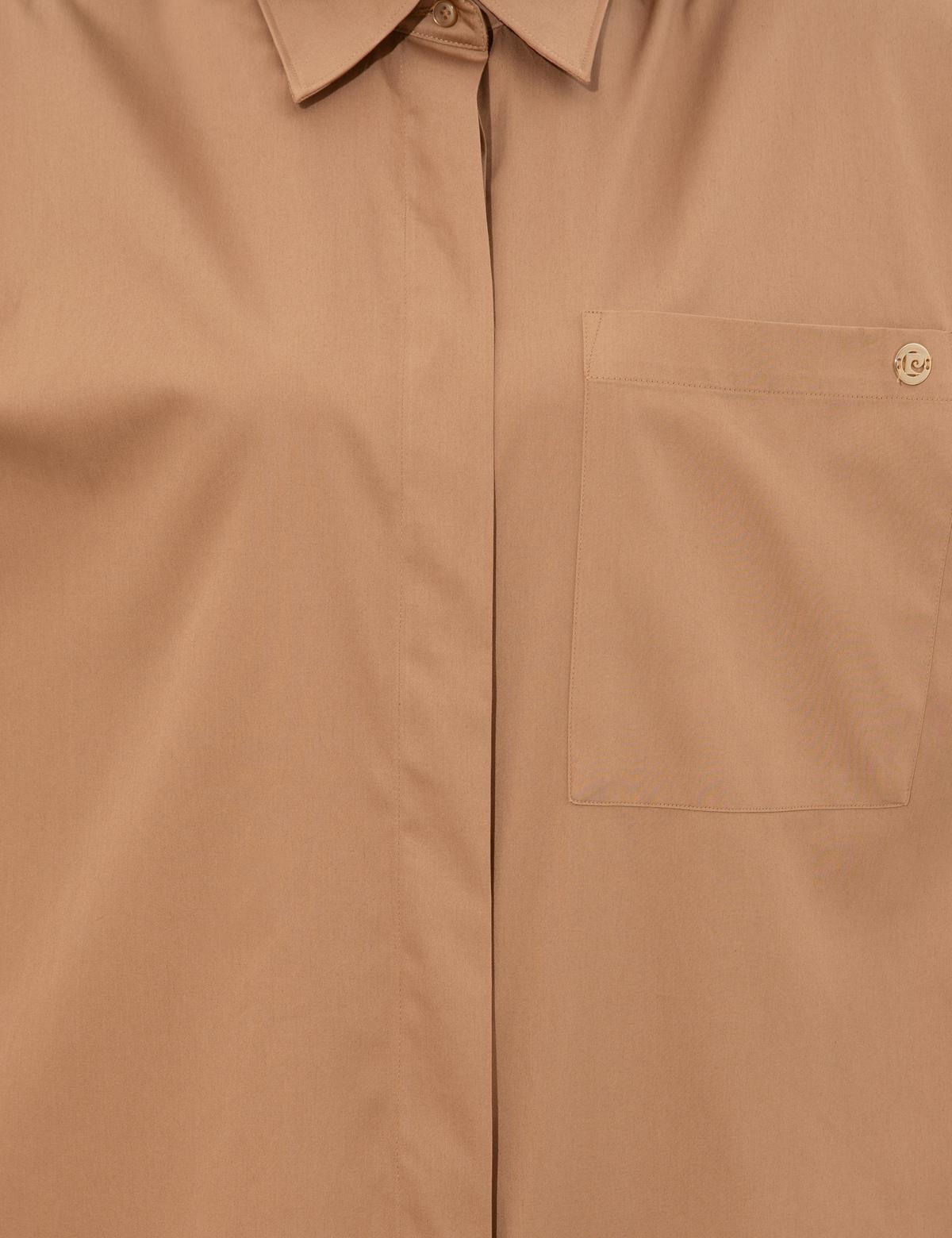 Camel Oversize Uzun Kollu Gömlek - 50247270001