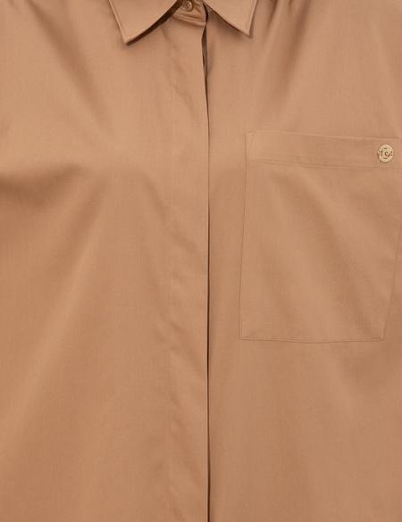 Camel Oversize Uzun Kollu Gömlek - 50247270001