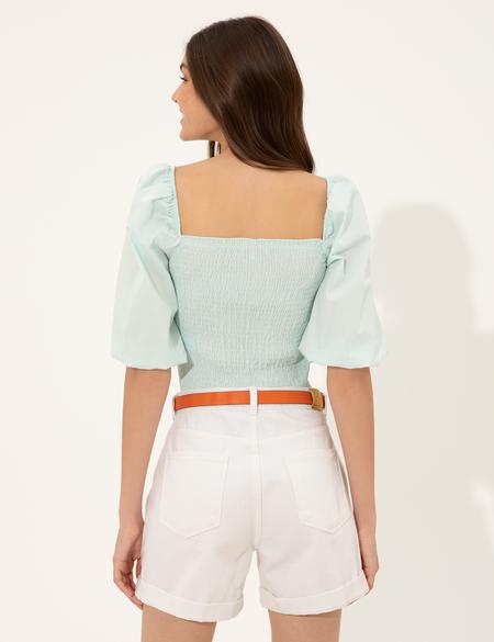 Mavi Balon Kol Bluz - 50252152001