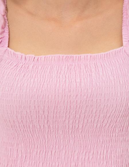 Lila Balon Kol Bluz - 50252152006