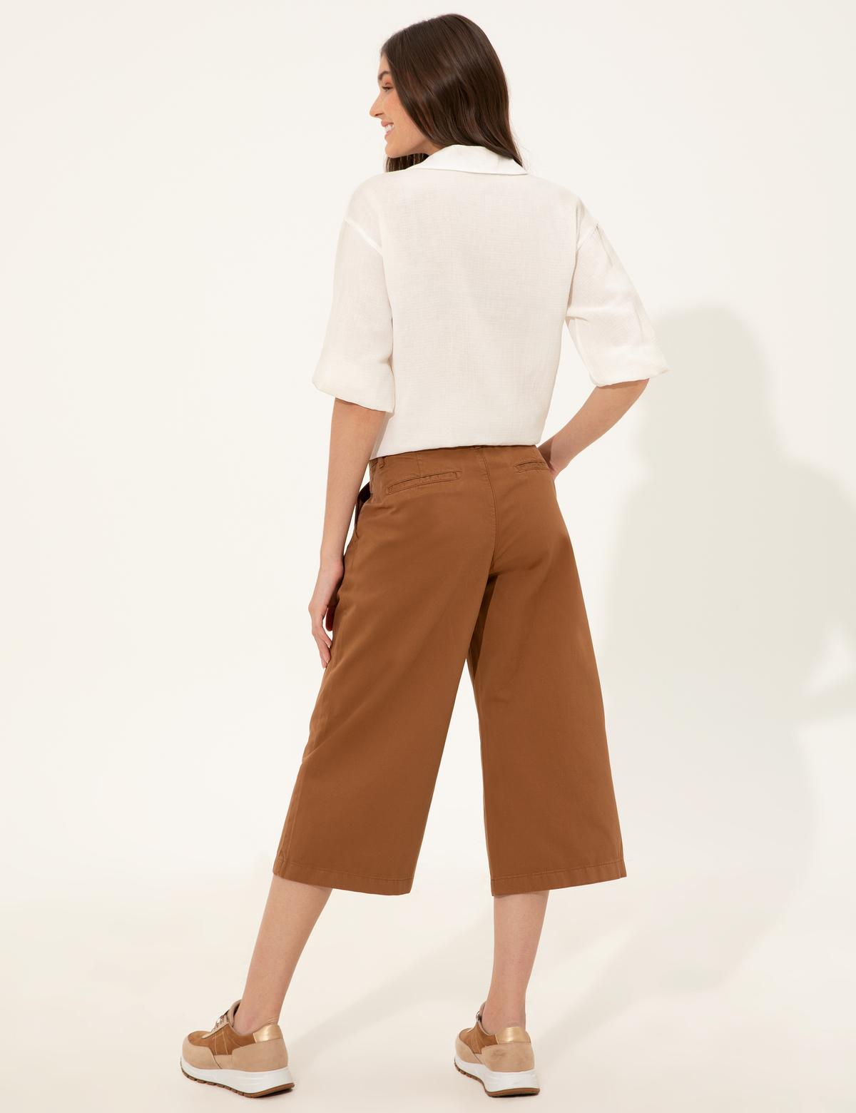 Taba Flare Cropped Pantolon - 50246687003