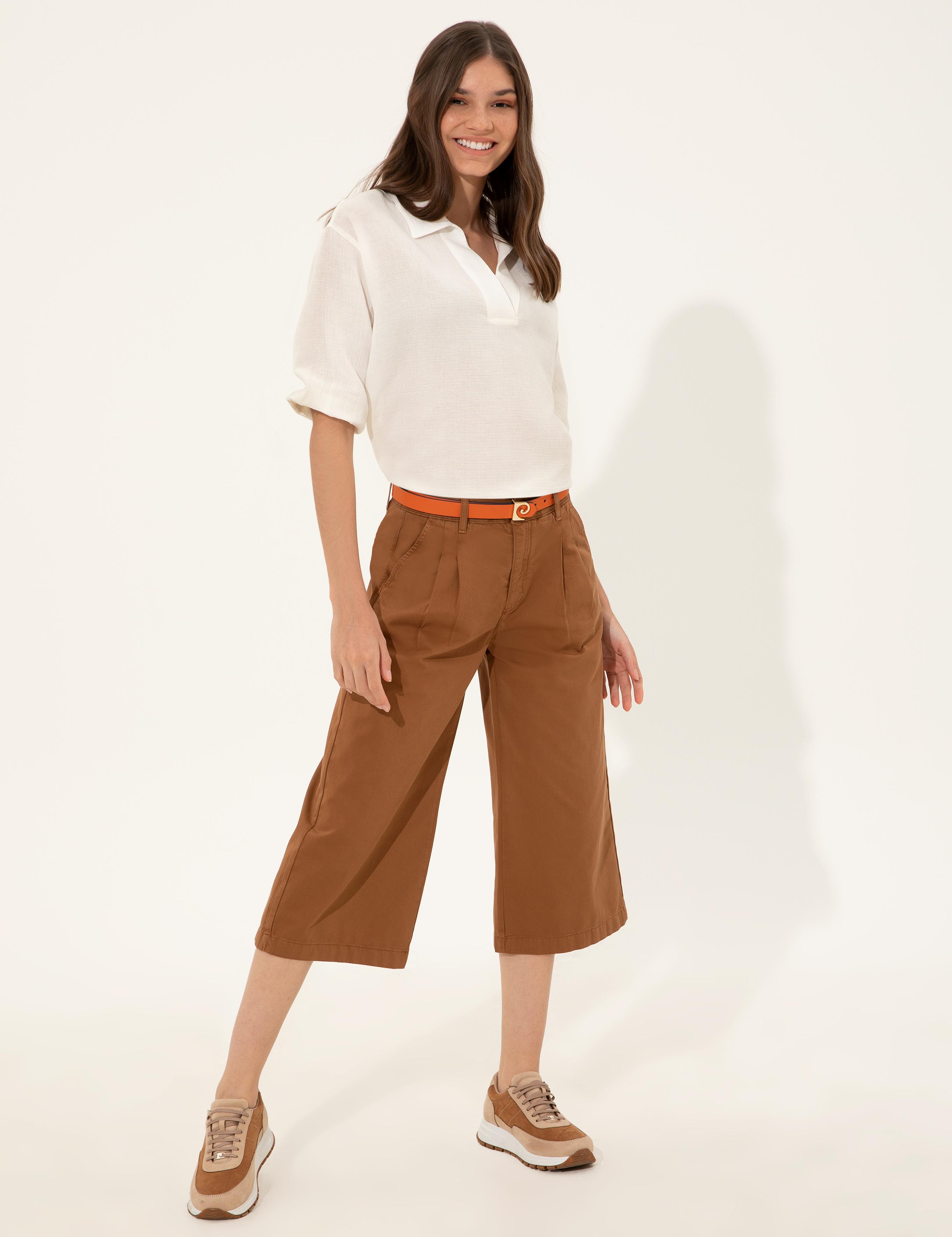 Taba Flare Cropped Pantolon