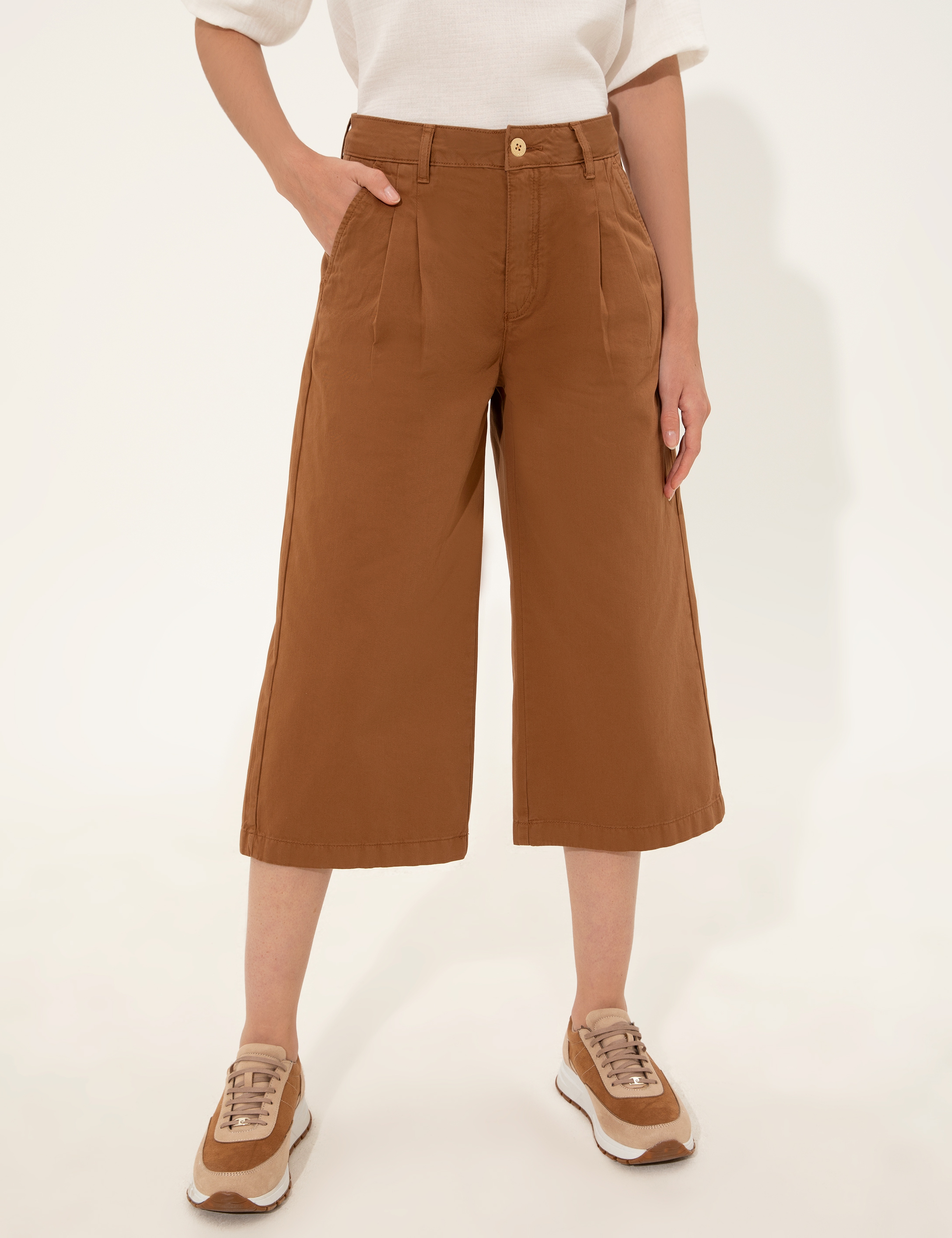 Taba Flare Cropped Pantolon - Image 2