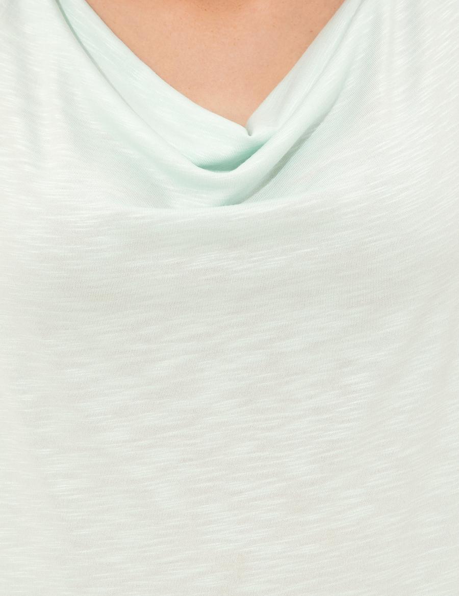 Açık Mavi Slim Fit Kolsuz Tişört