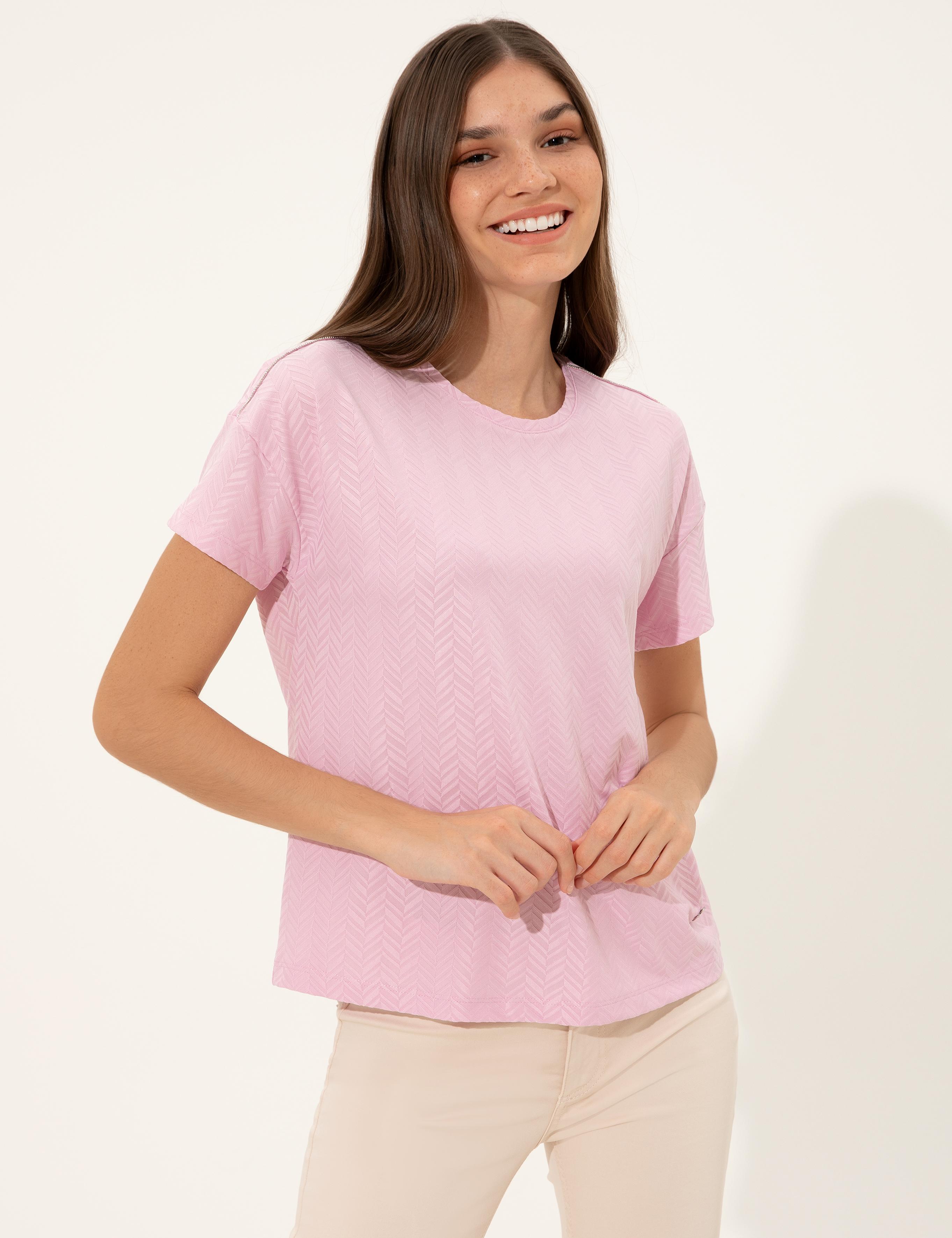 Lila Crop Top Tişört