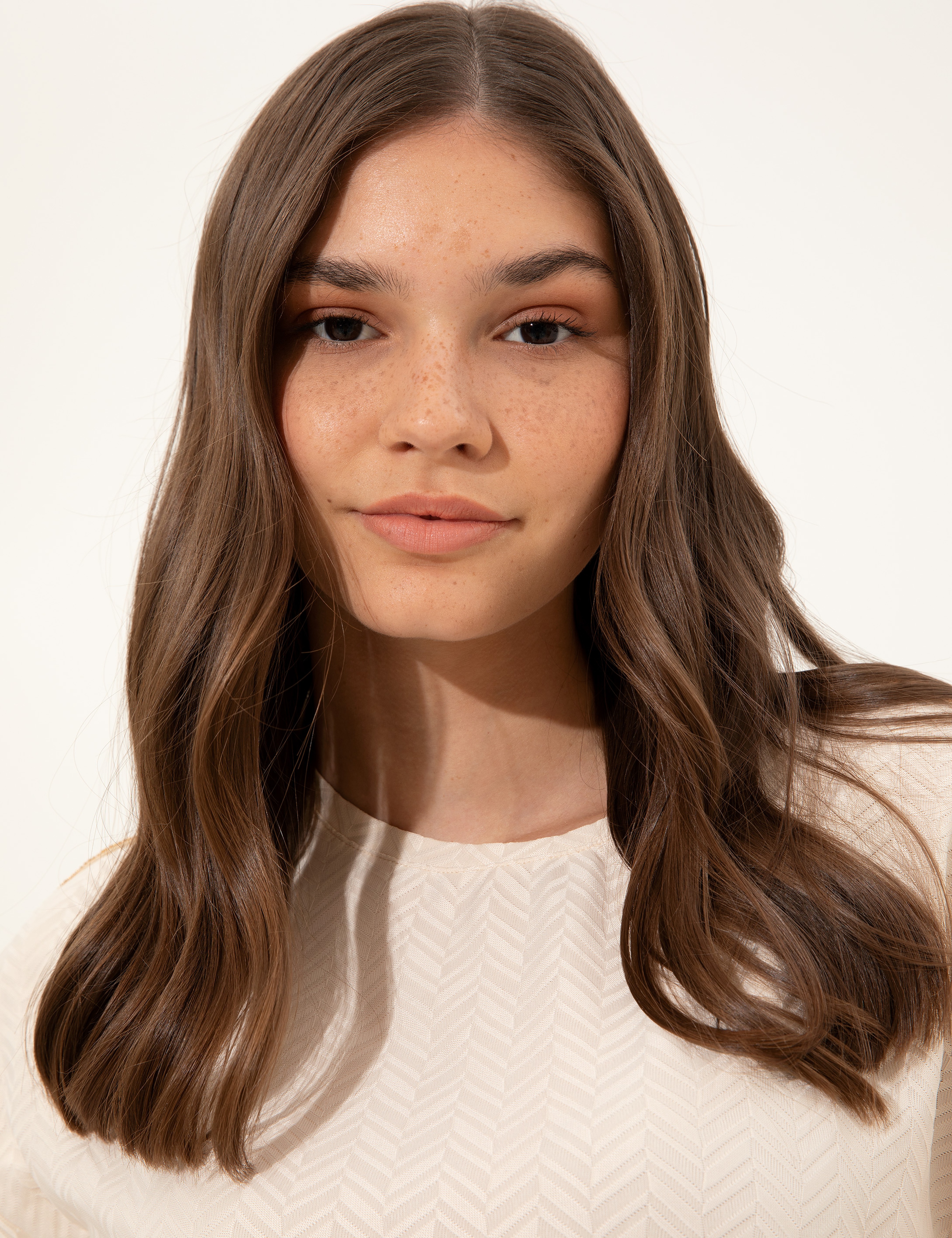 Ekru Crop Top Tişört - Image 4