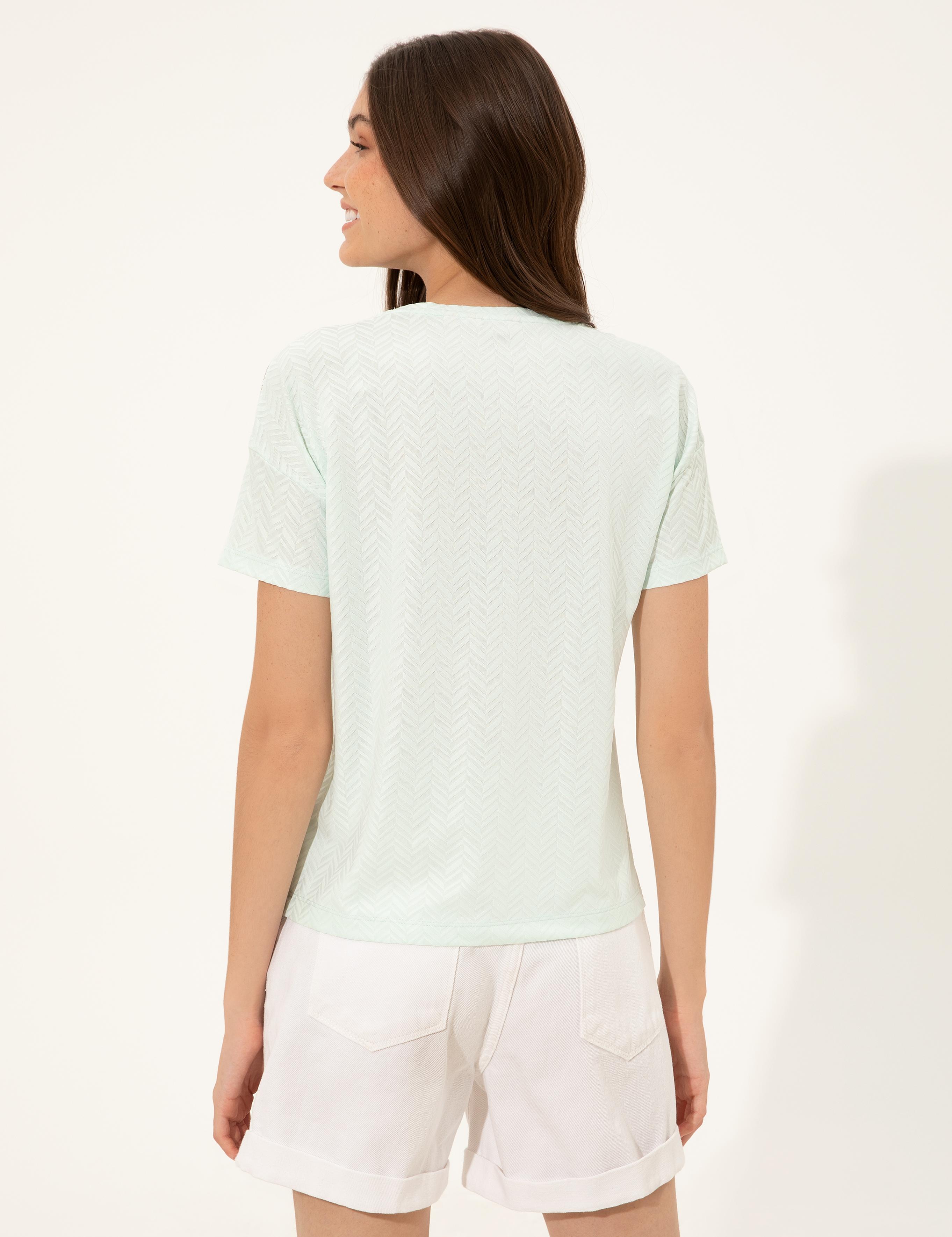 Aqua Crop Top Tişört