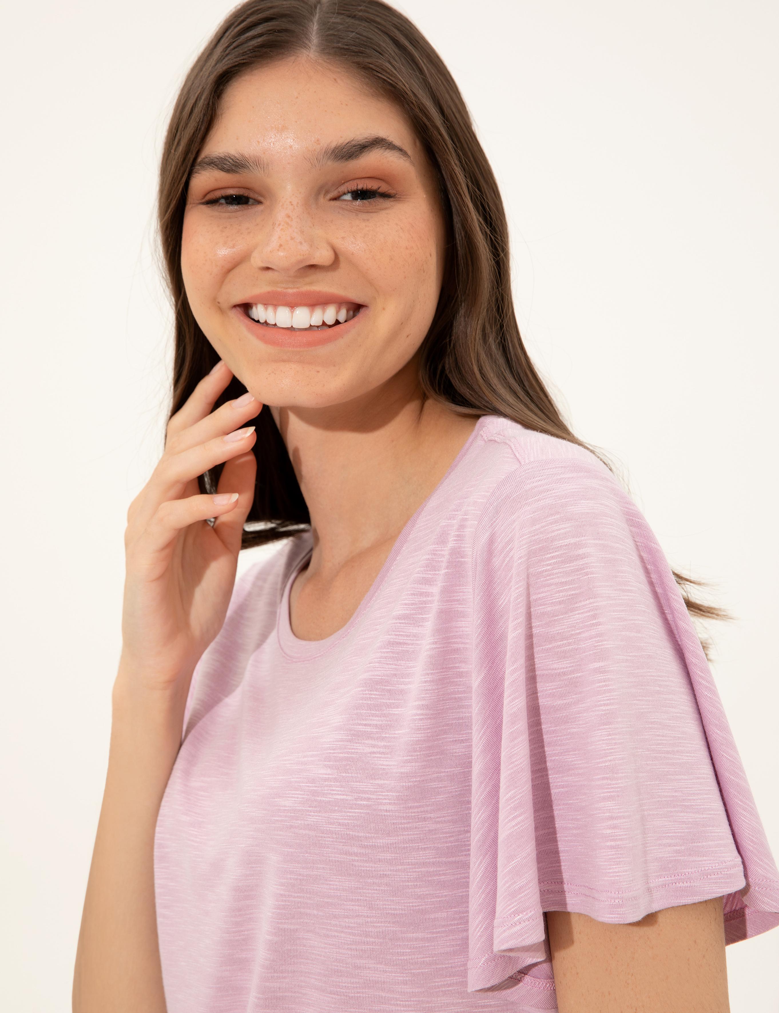 Lila Regular Fit Tişört