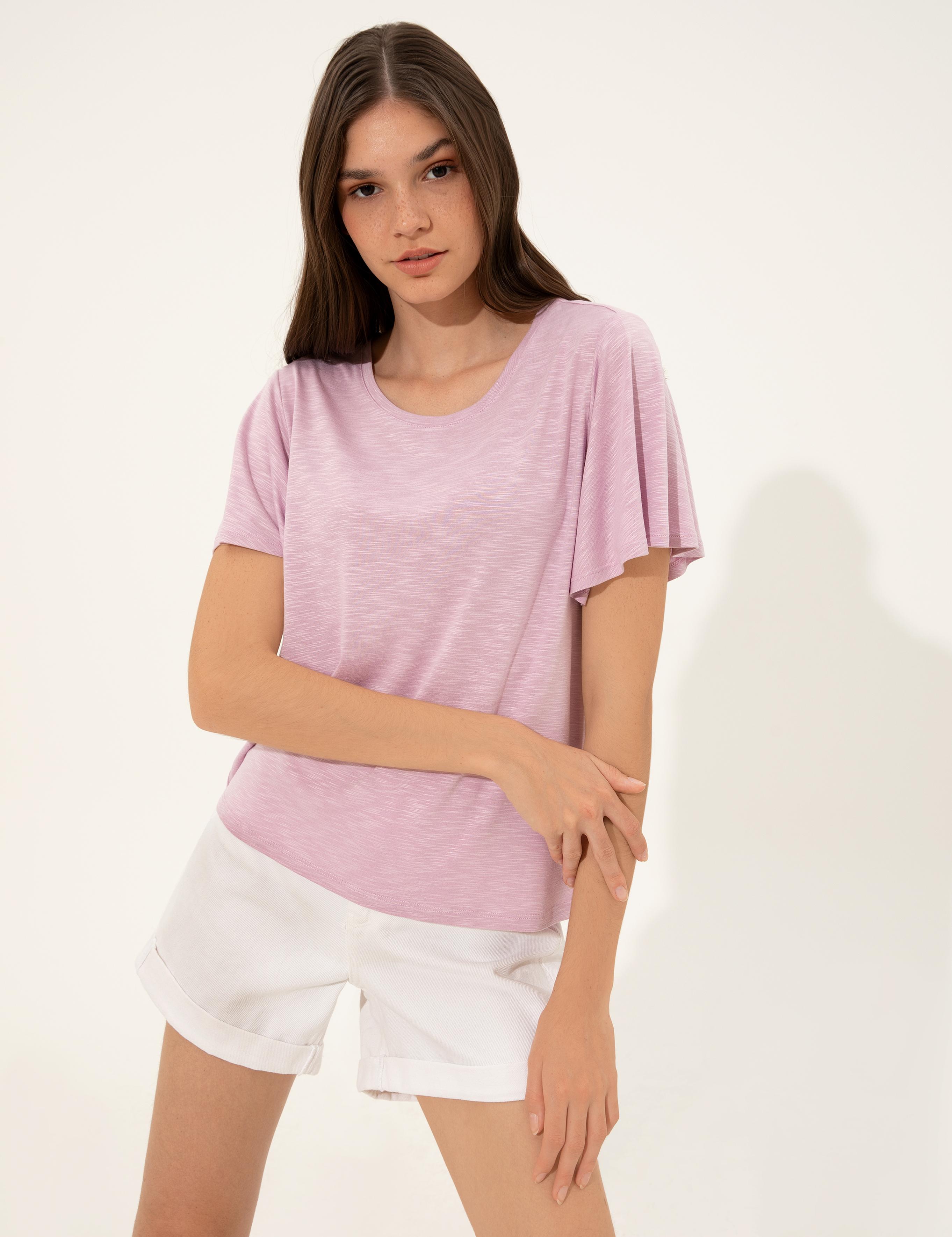 Lila Regular Fit Tişört