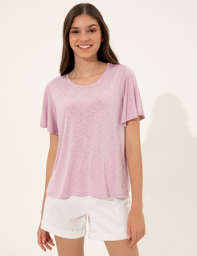 Lila Regular Fit Tişört