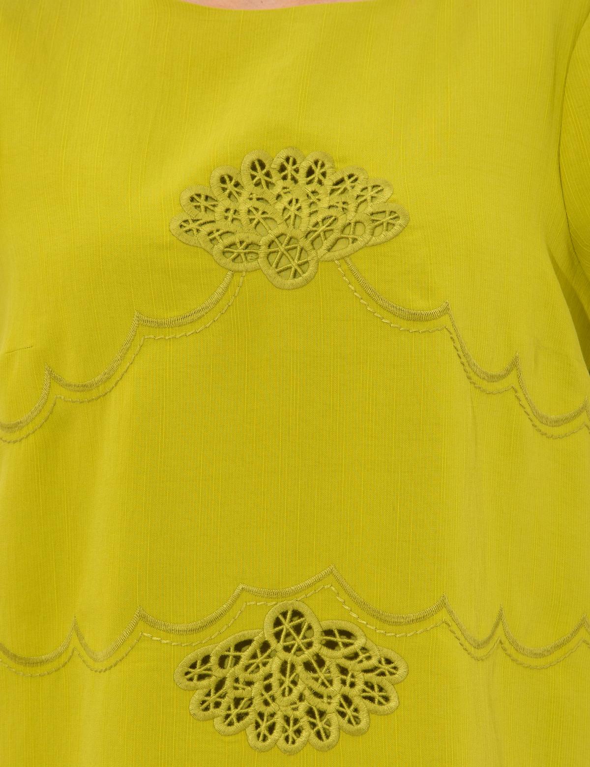 Fıstık Yeşili Comfort Fit Dokuma Elbise - 50247250011