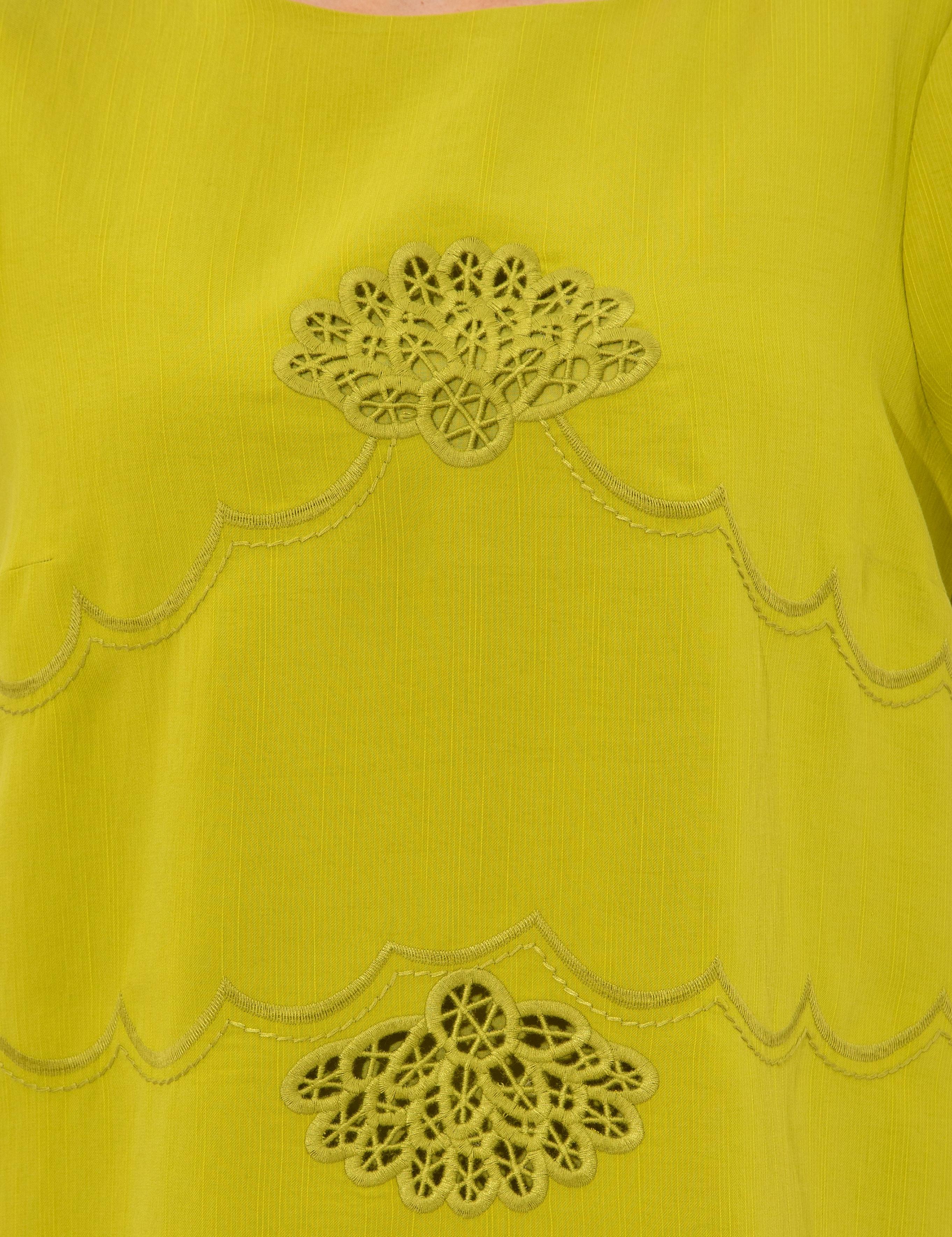 Fıstık Yeşili Comfort Fit Dokuma Elbise