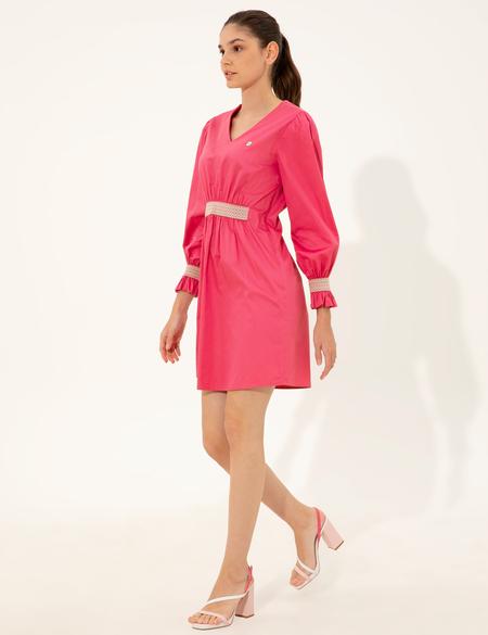 Fuşya Dokuma Elbise - 50246187005