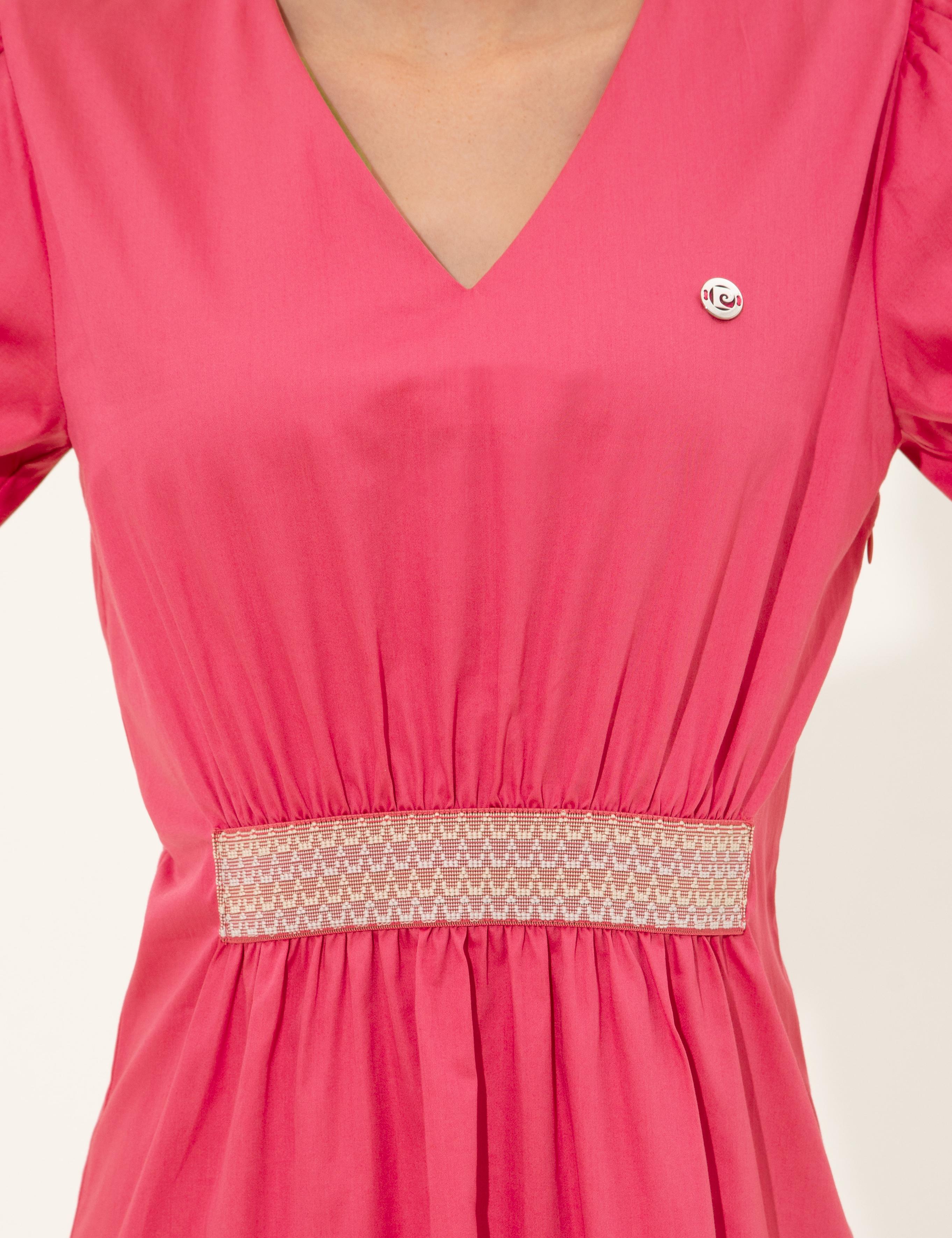 Fuşya Dokuma Elbise