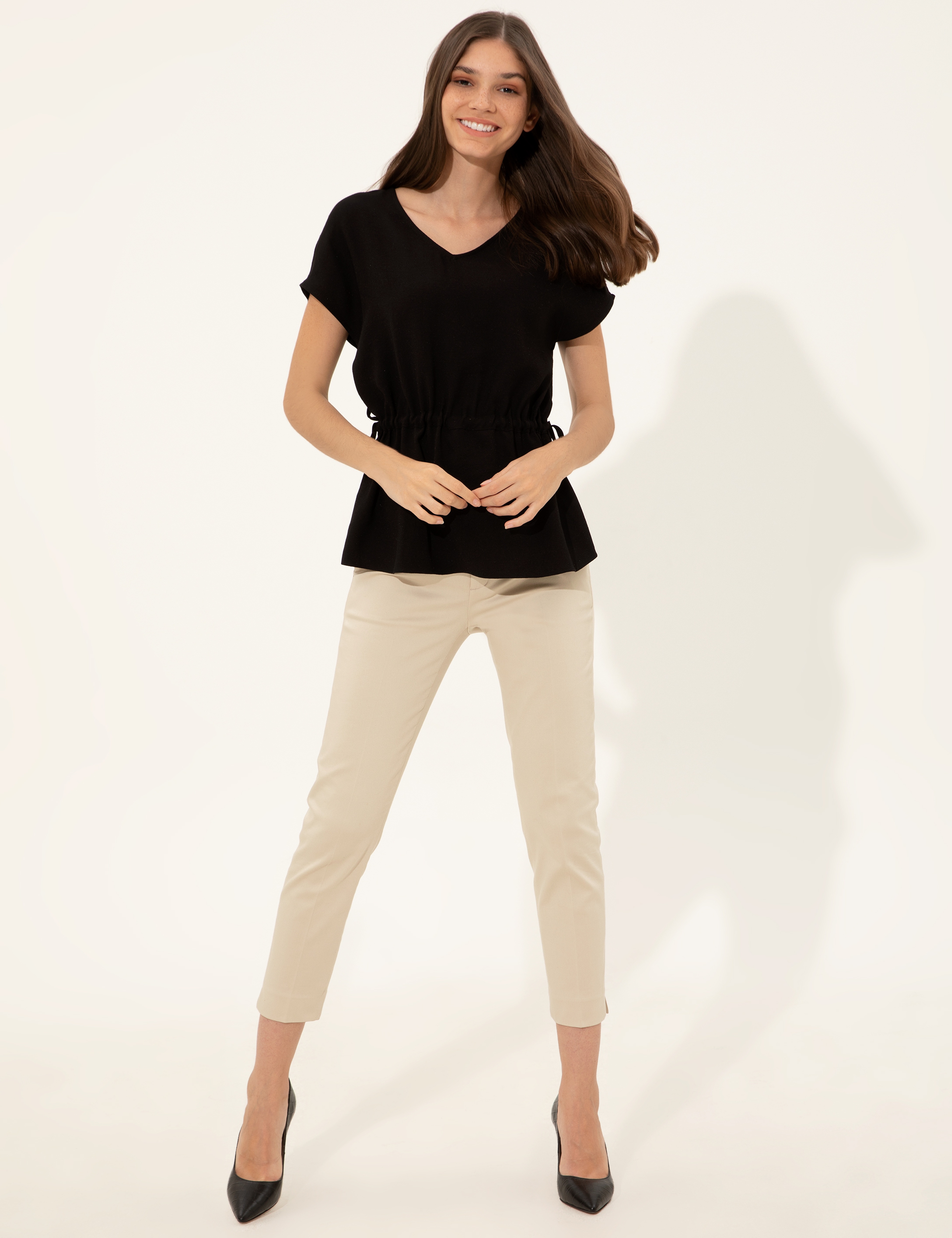Siyah Comfort Fit Bluz - Image 1