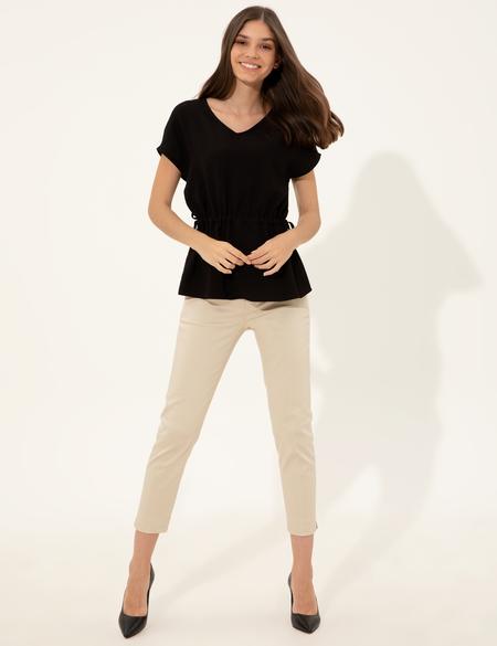 Siyah Comfort Fit Bluz - 50252151010