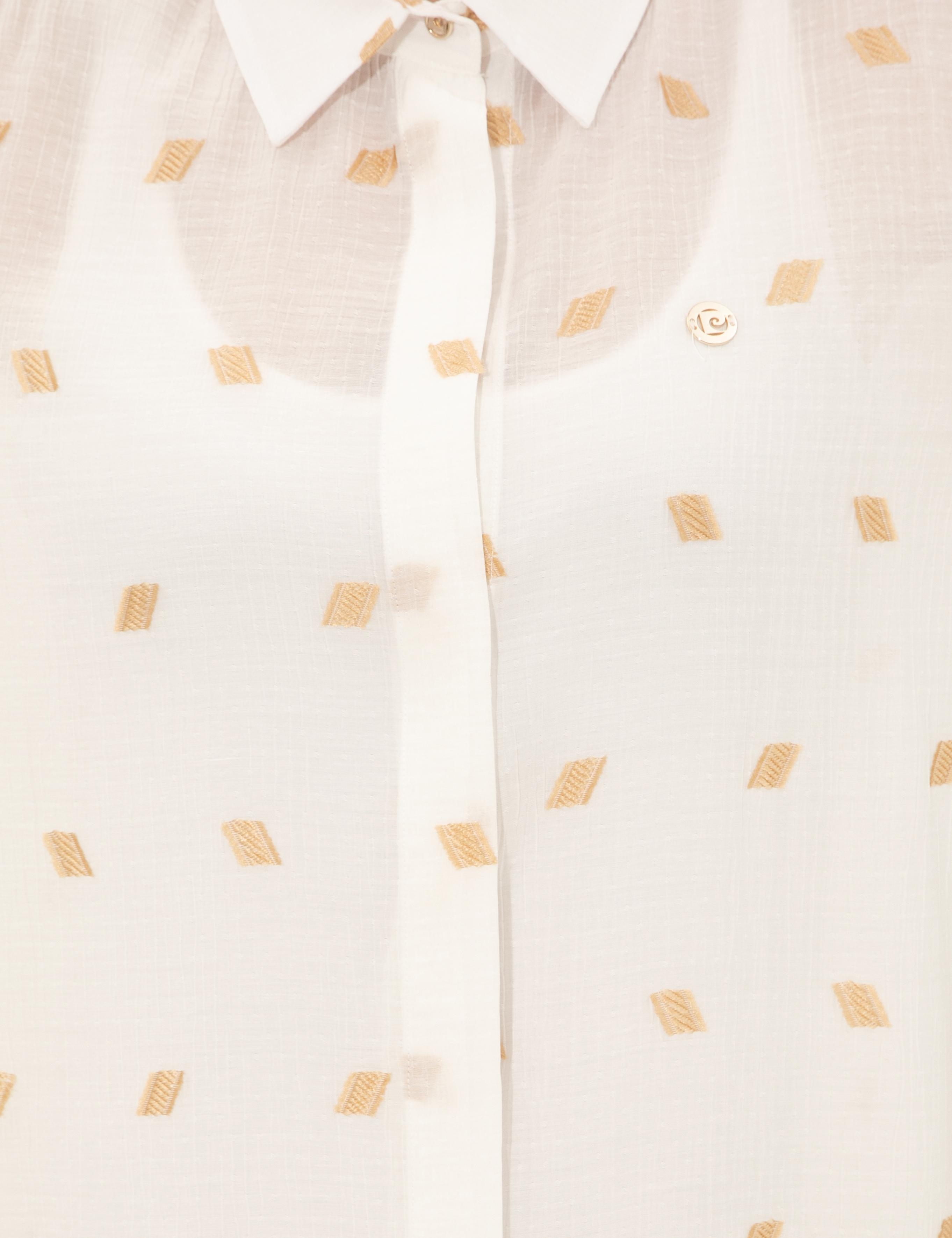 Ekru Comfort Fit Gömlek Elbise