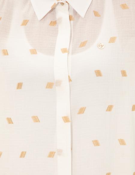 Ekru Comfort Fit Gömlek Elbise - 50246305006