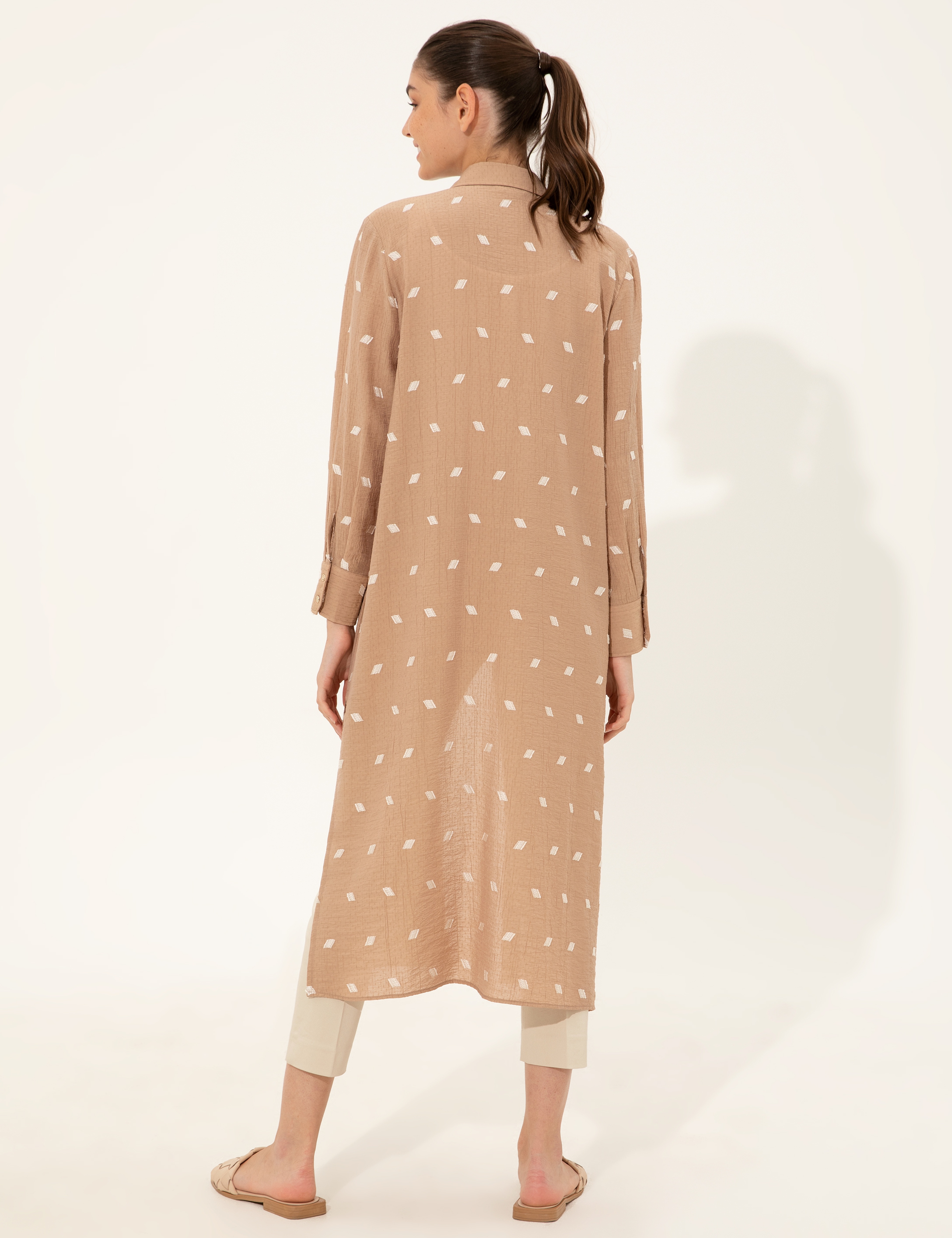 Bej Comfort Fit Tunik