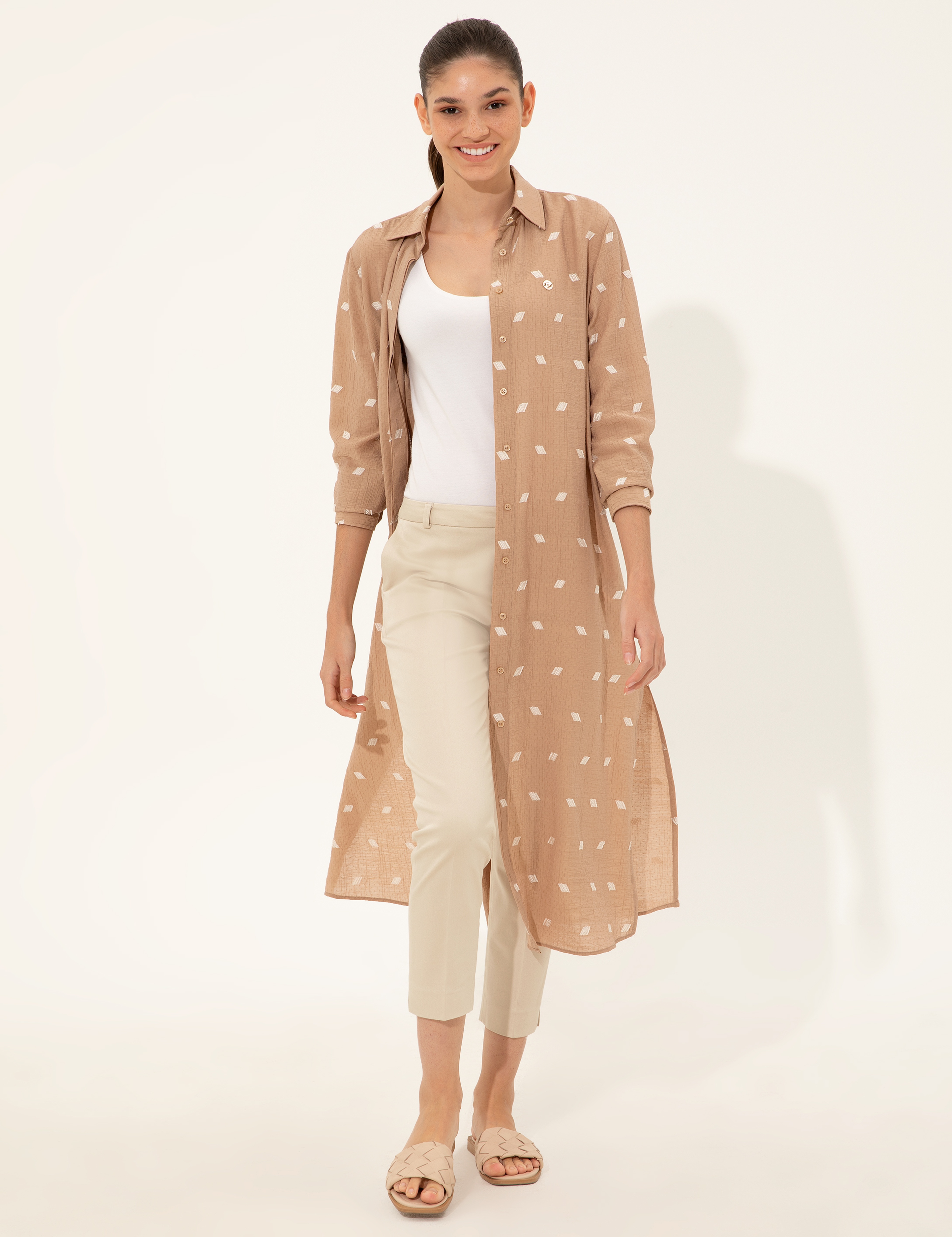 Bej Comfort Fit Tunik - Image 4