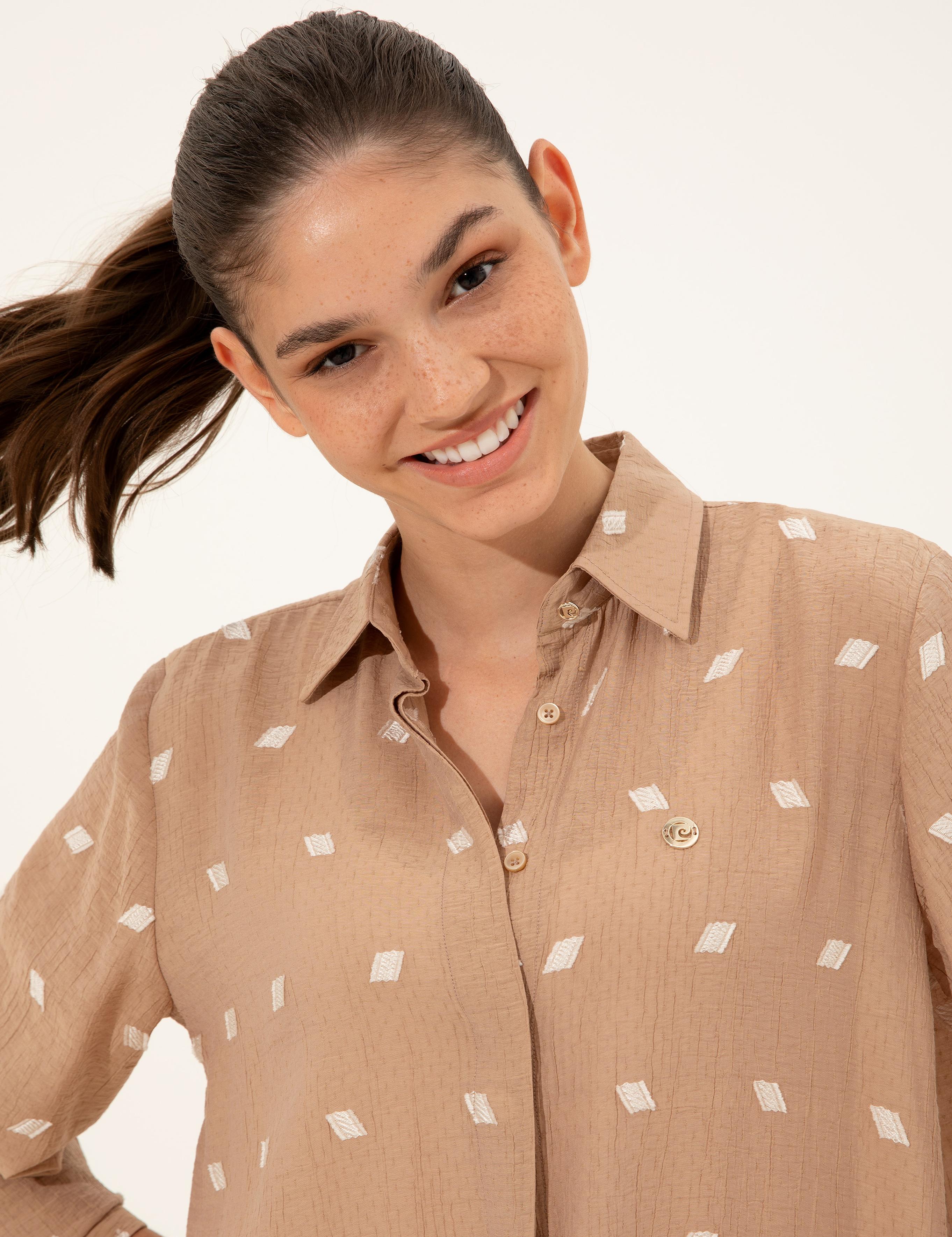 Bej Comfort Fit Tunik