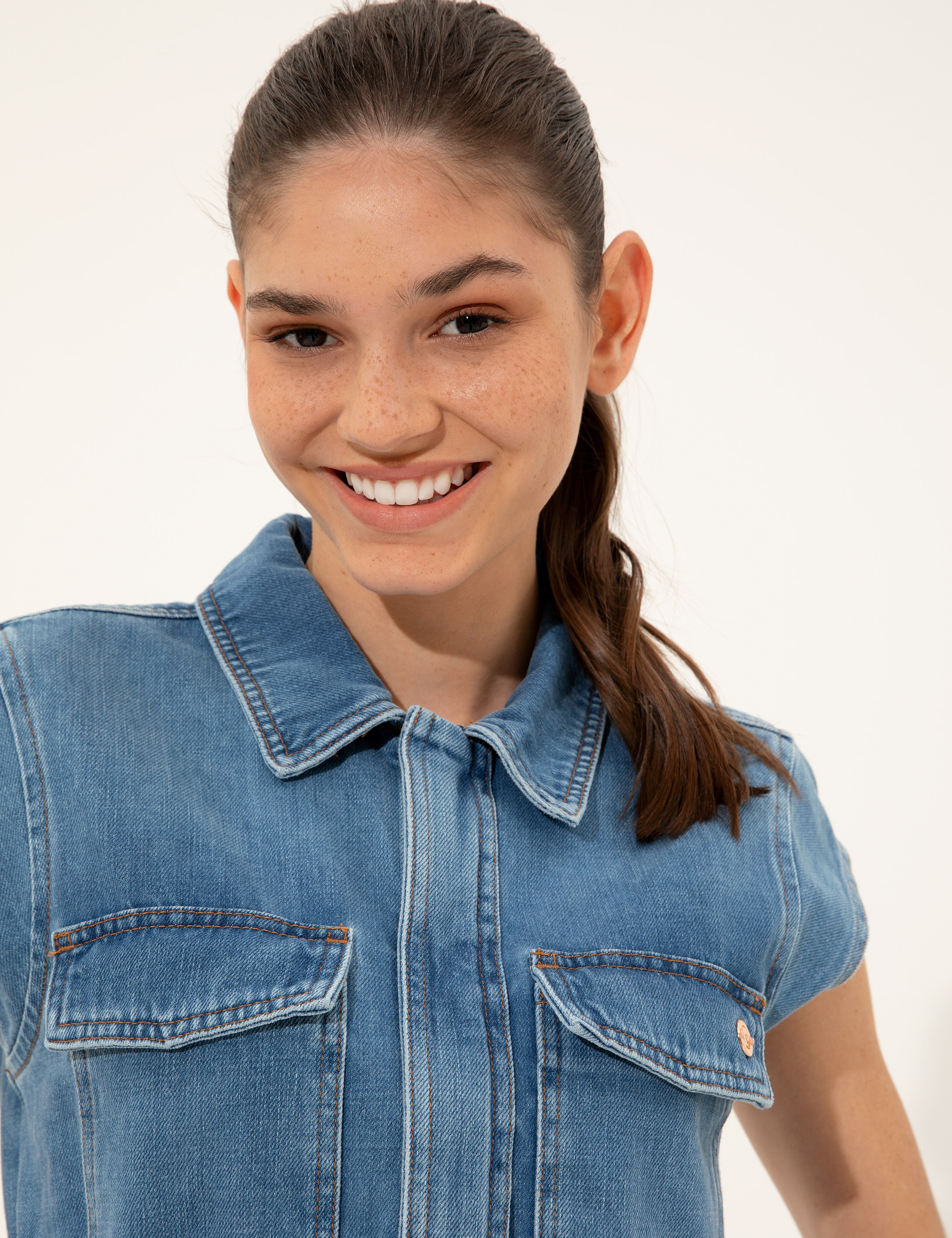 Mavi Jean Elbise - Image 4