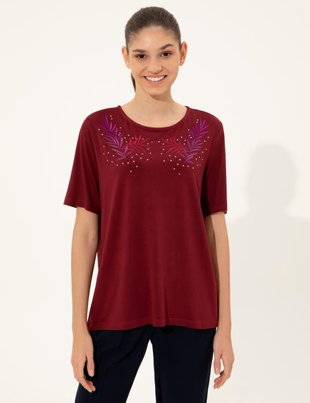 Bordo Tişört - 50213652009