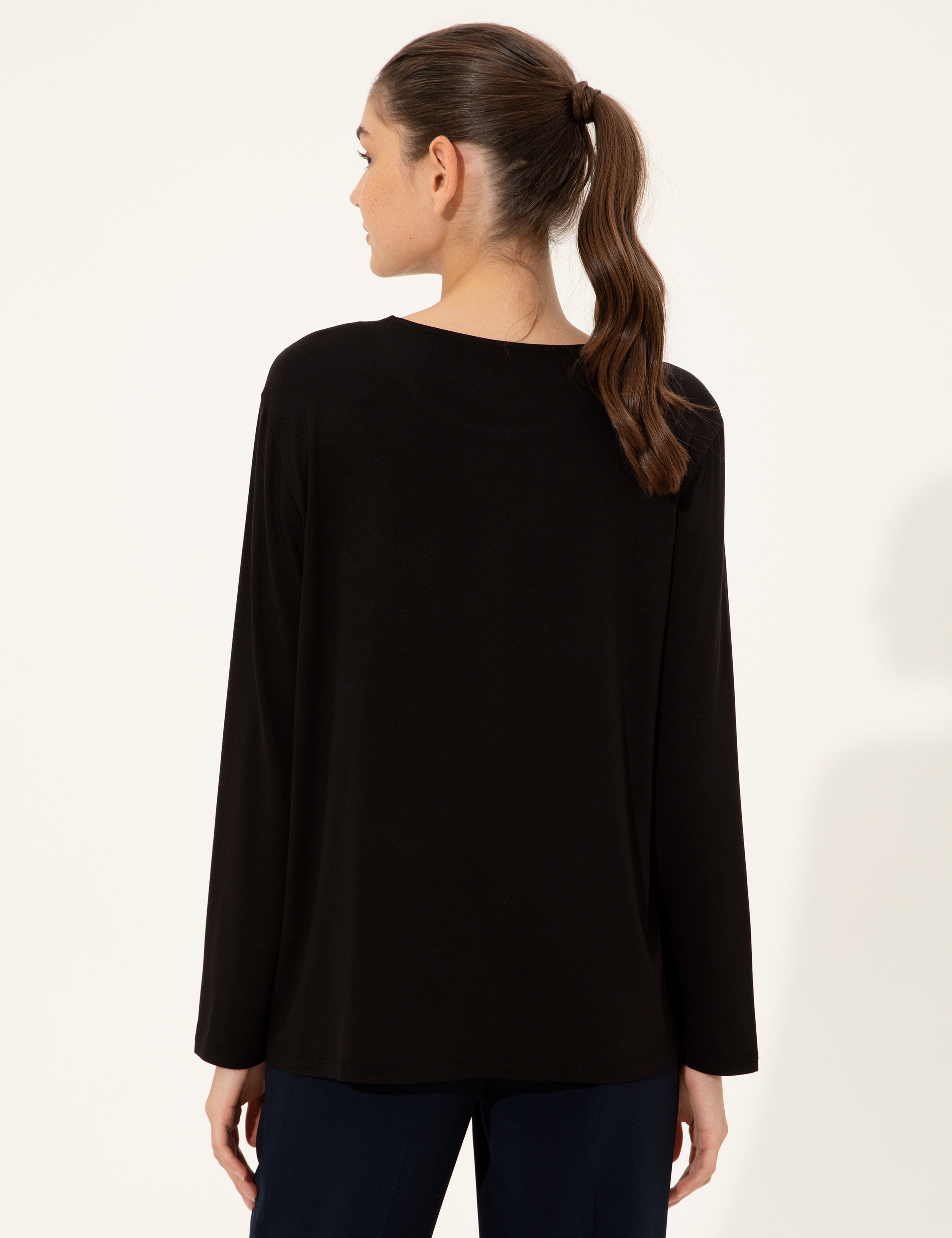 Siyah Comfort Fit Tişört - Image 4