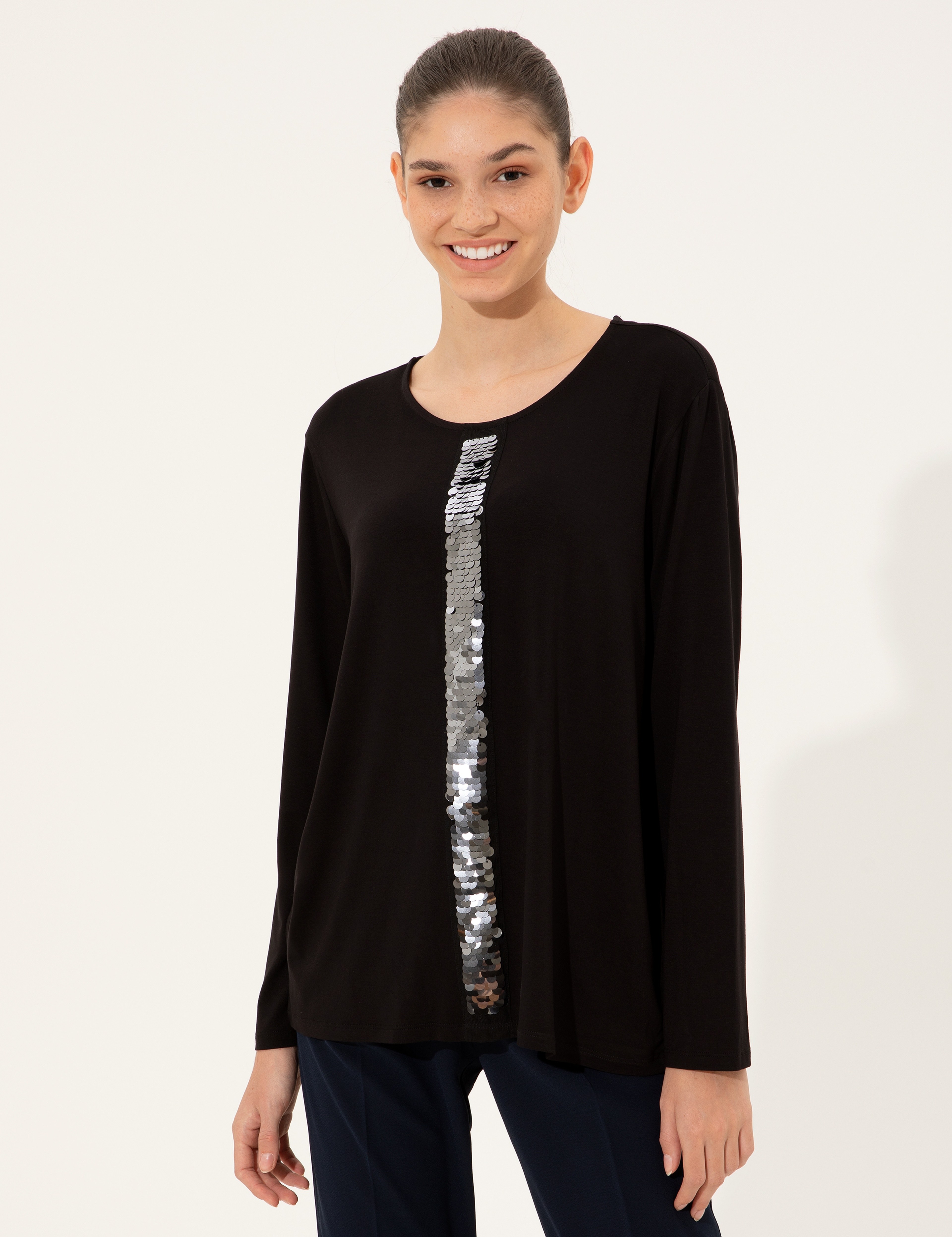 Siyah Comfort Fit Tişört - Image 3